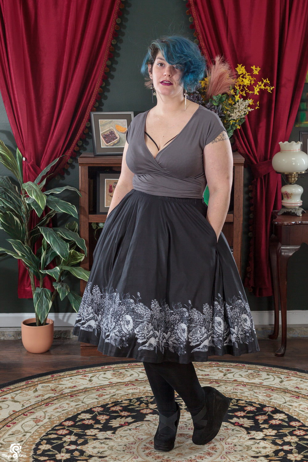 Funeral Midi Skirt