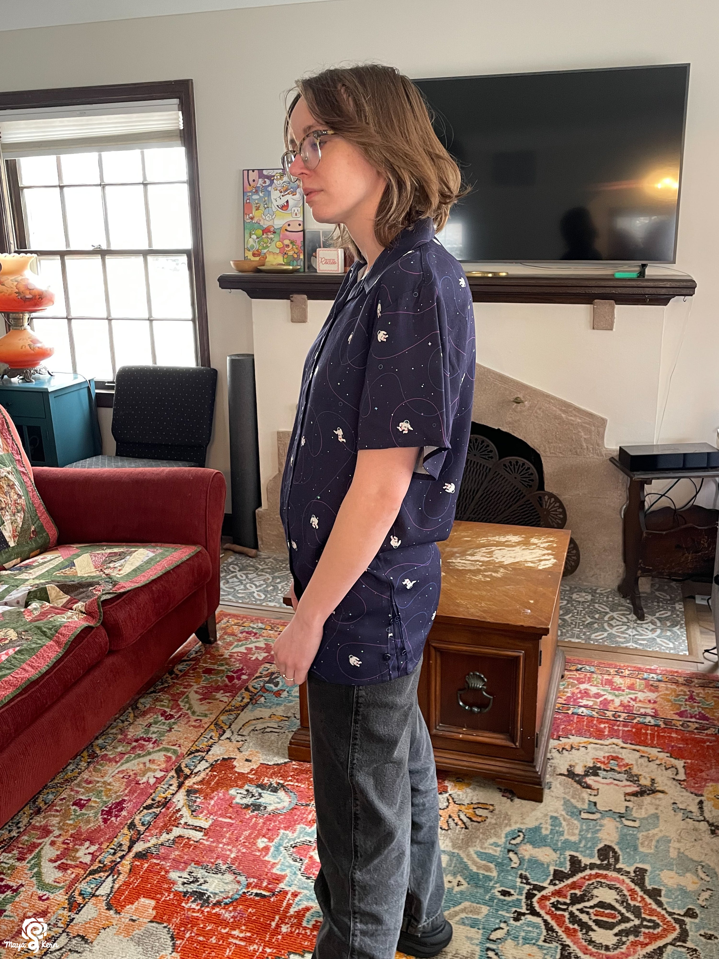 Astronaut Button-Up Shirt