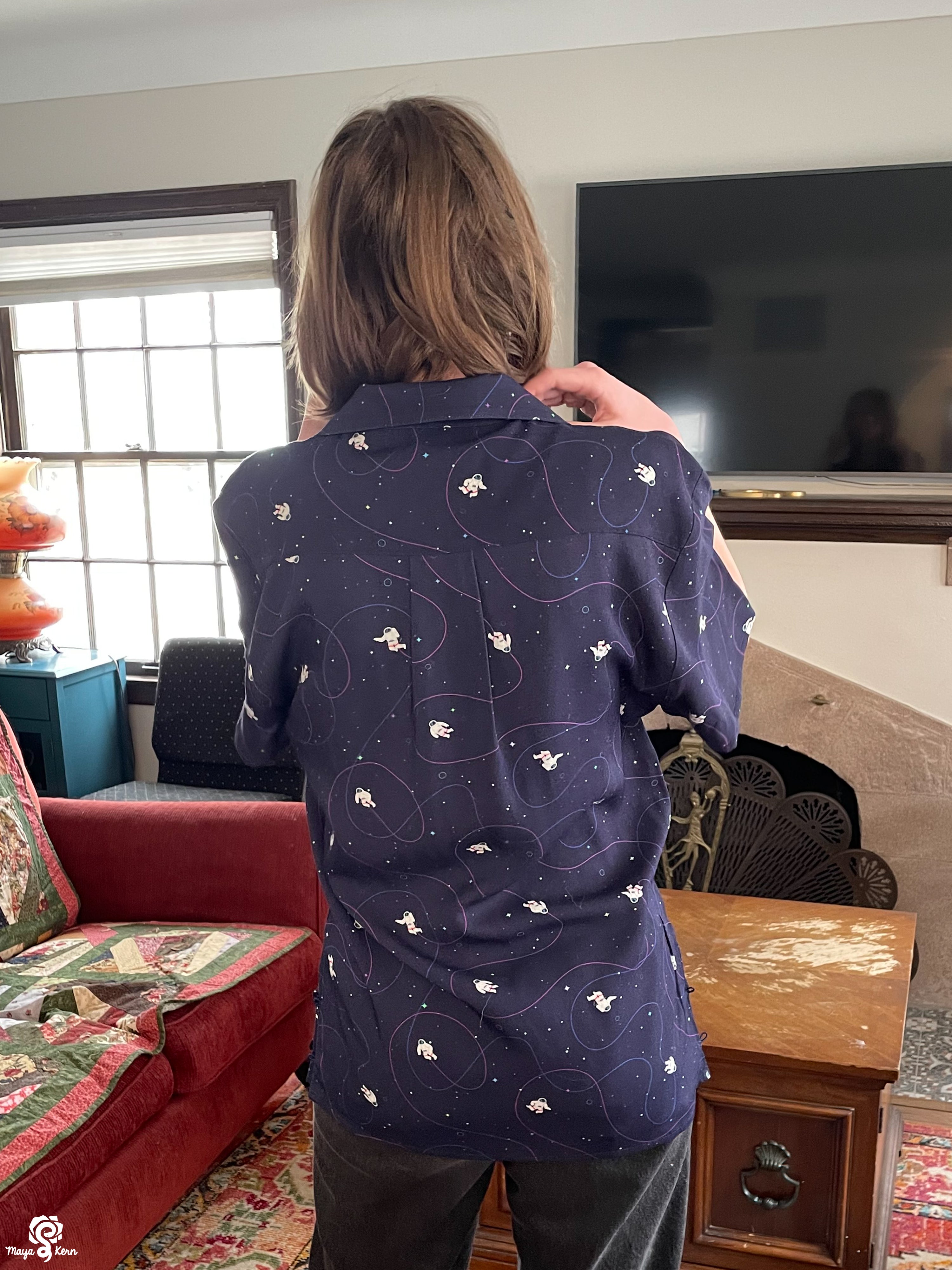 Astronaut Button-Up Shirt