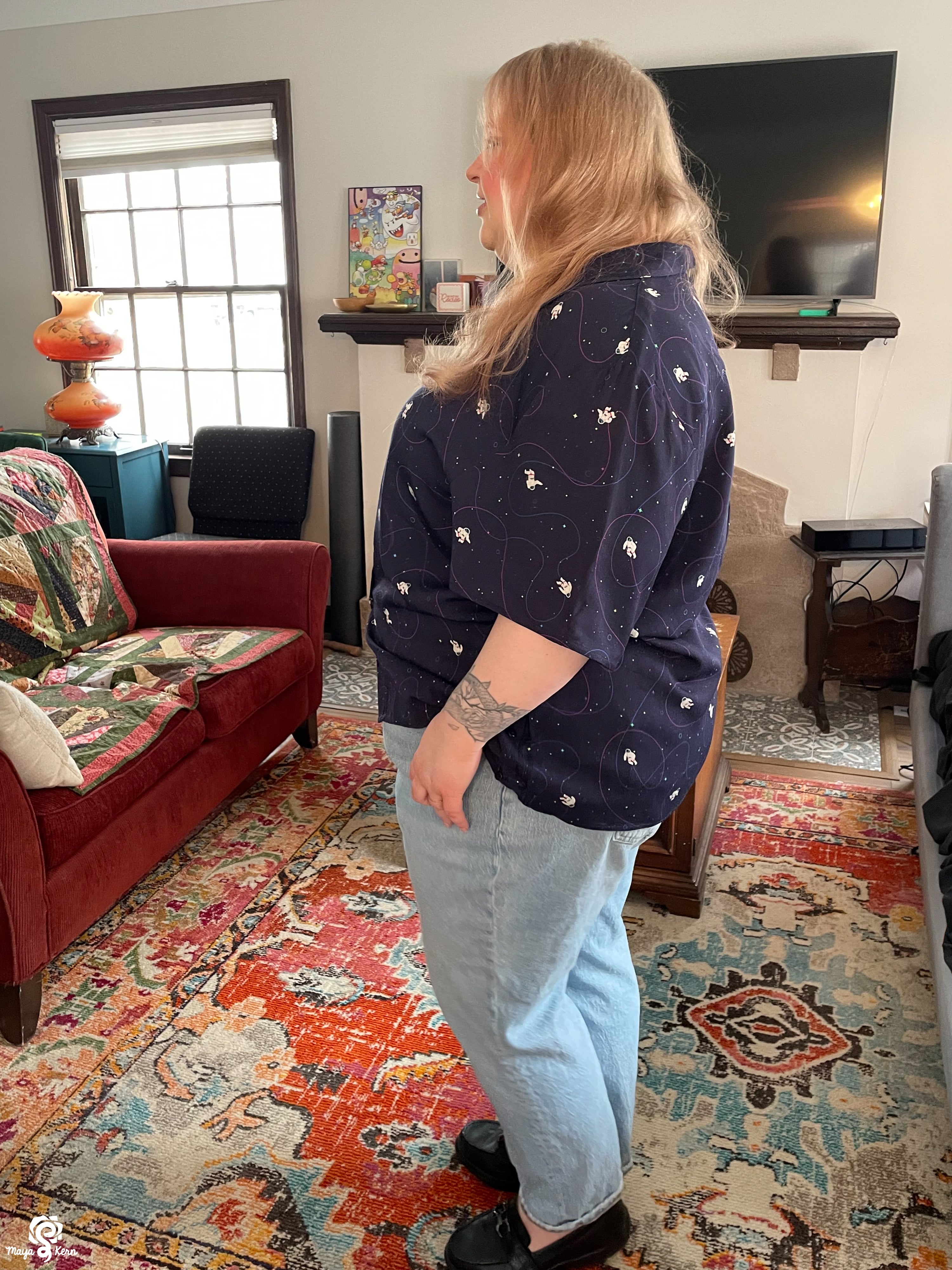 Astronaut Button-Up Shirt
