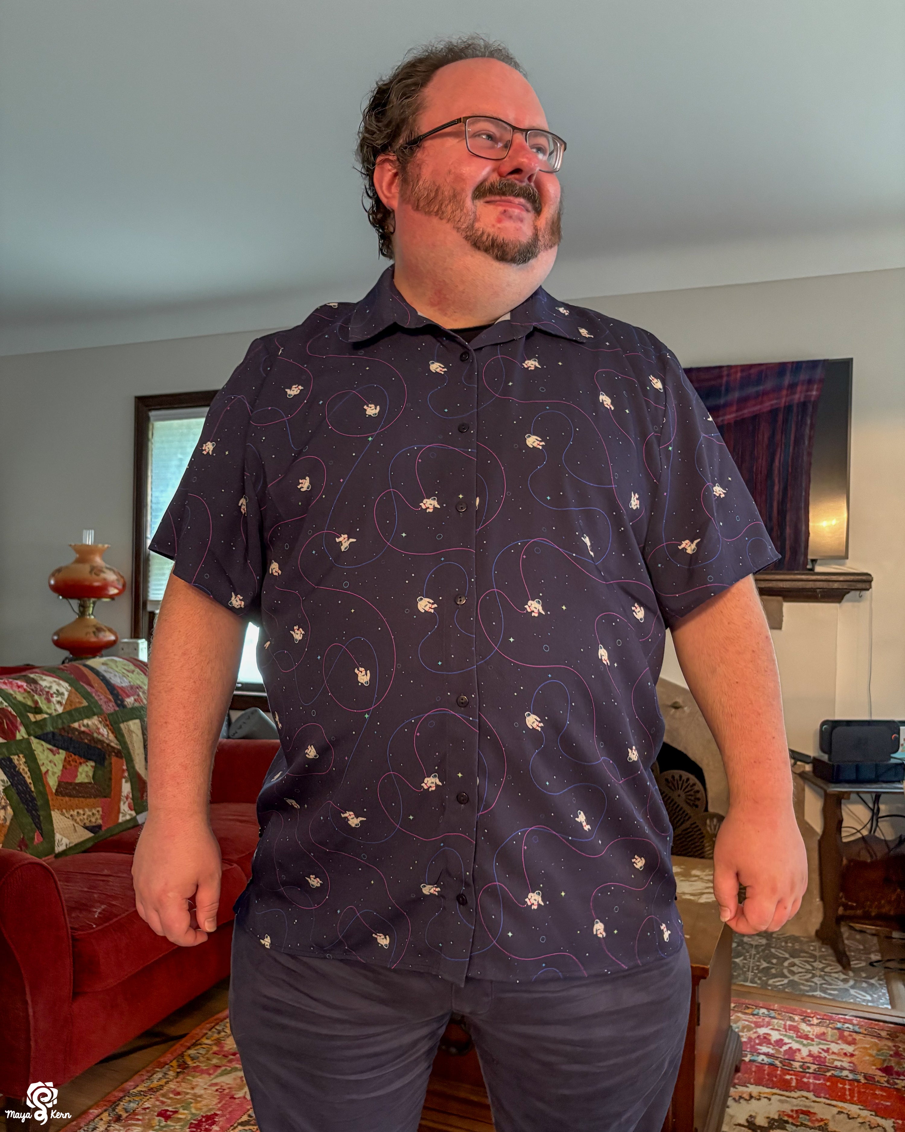 Astronaut Button-Up Shirt — FINAL SALE