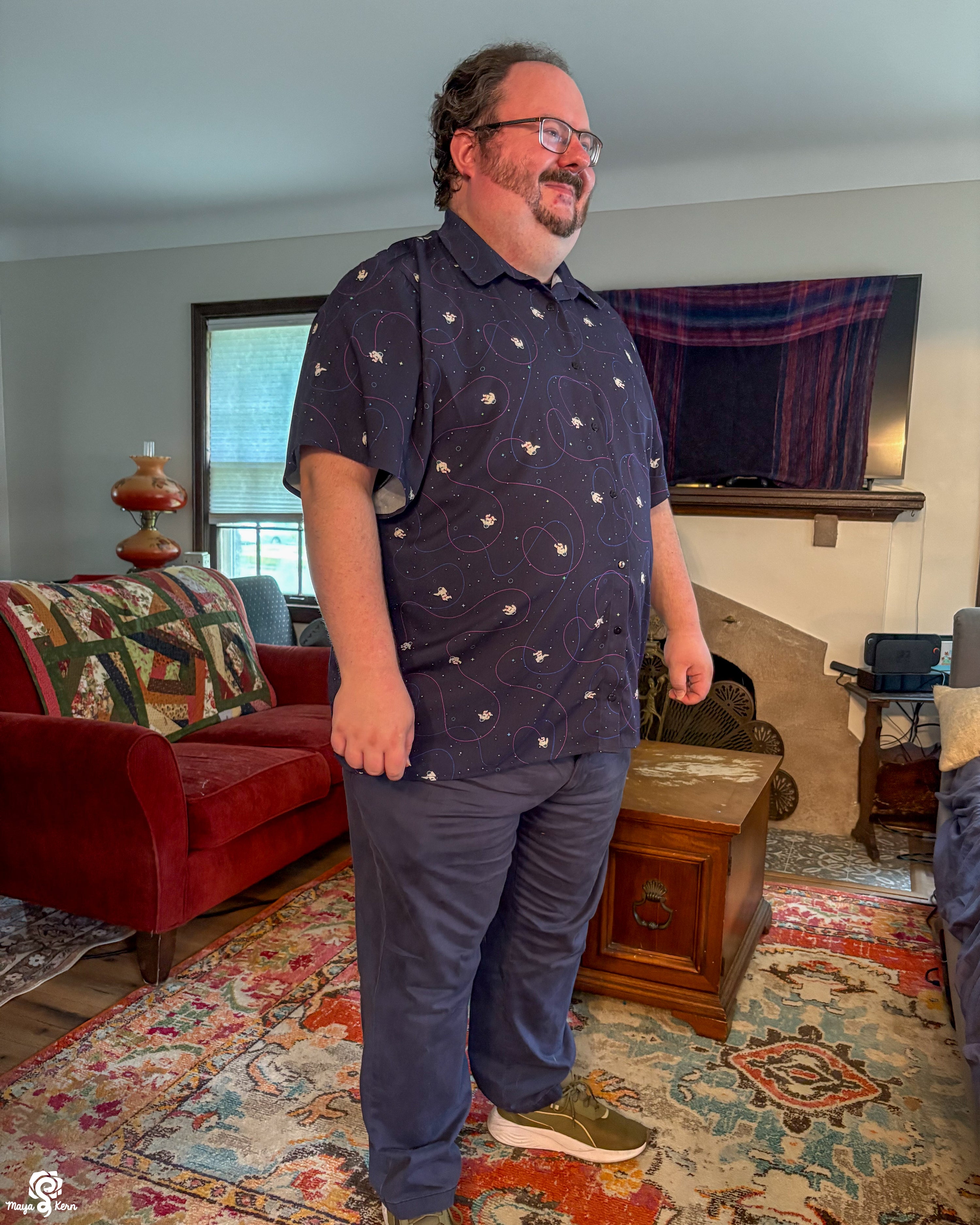 Astronaut Button-Up Shirt — FINAL SALE