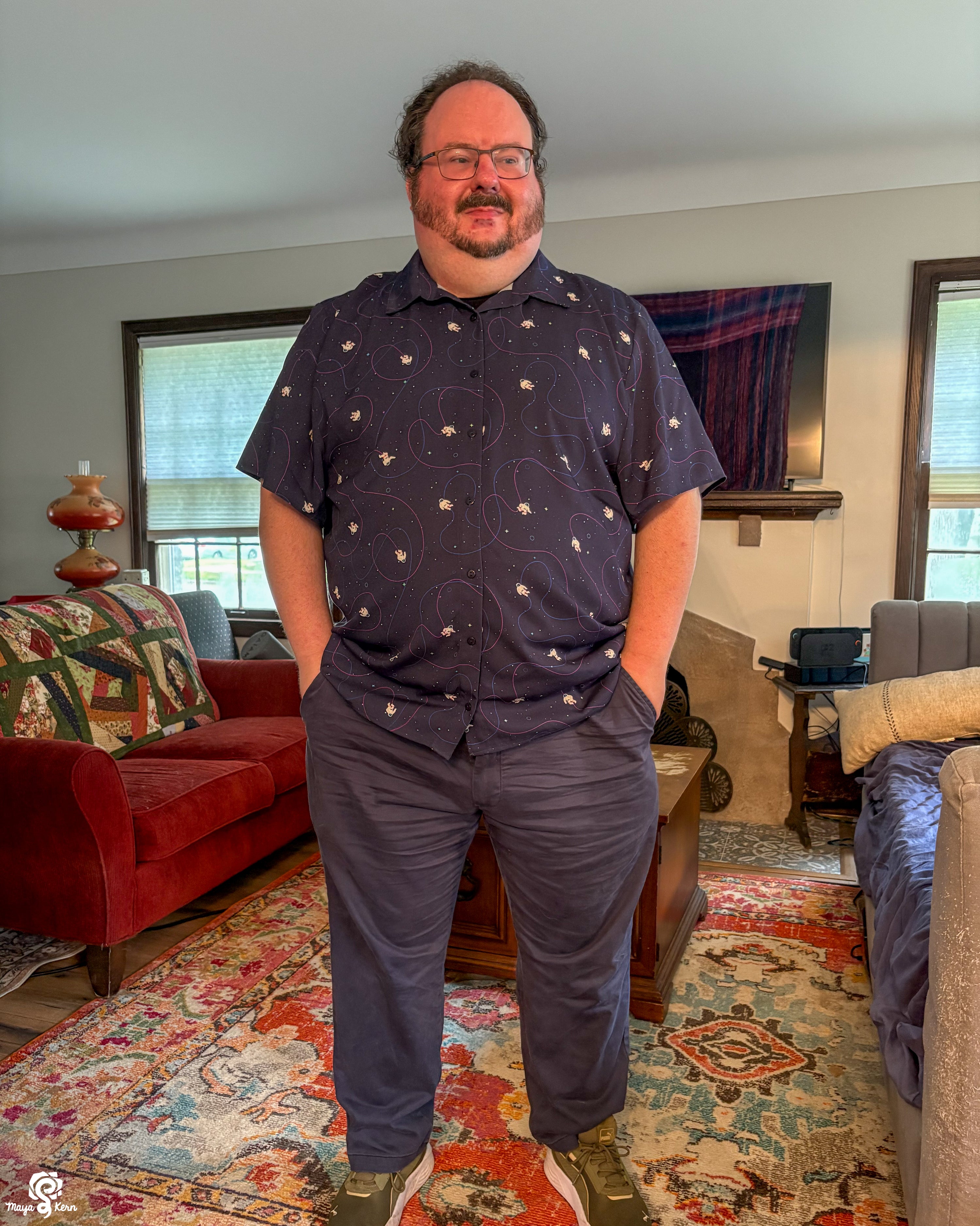 Astronaut Button-Up Shirt — FINAL SALE