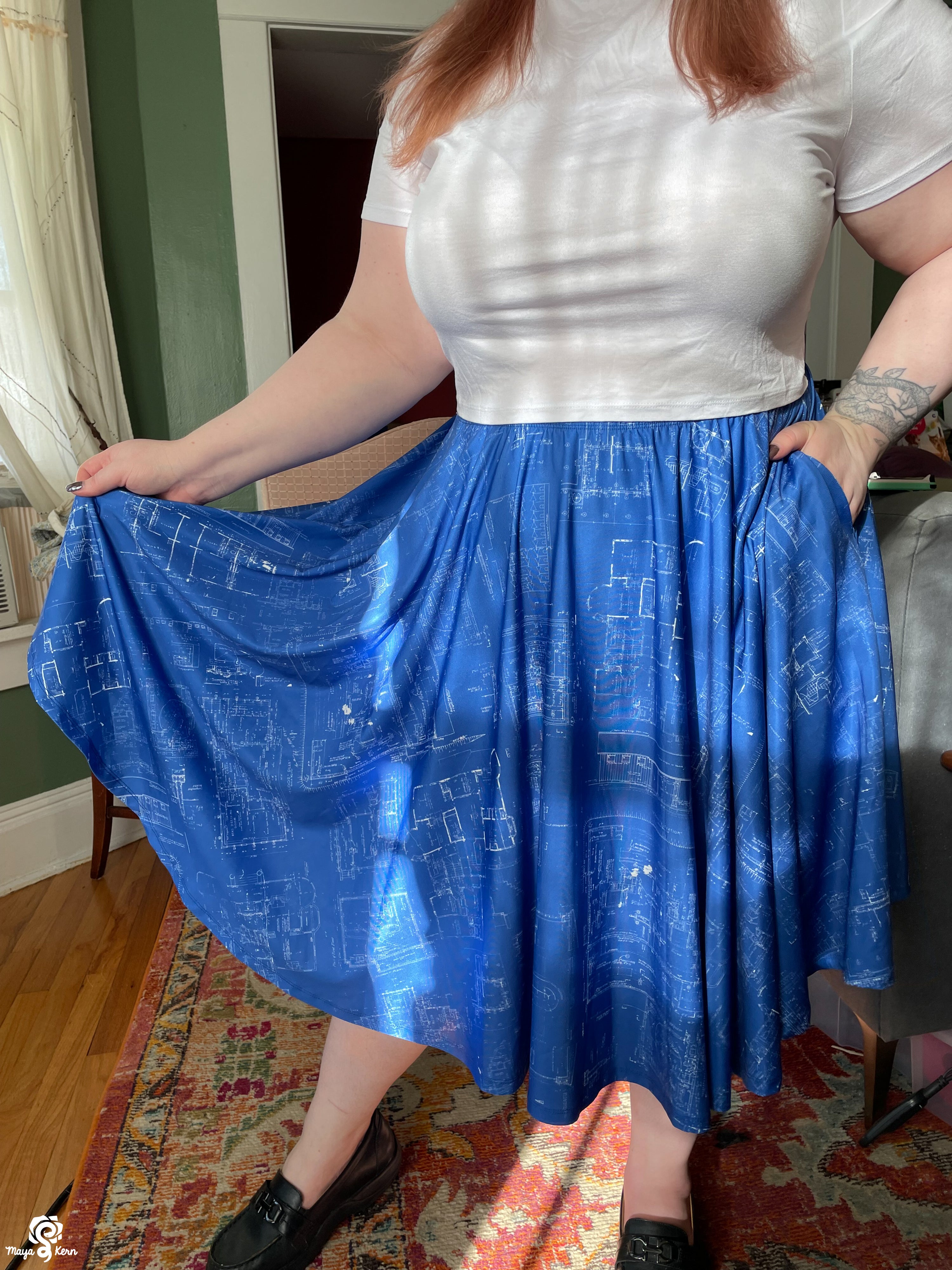 Blueprint Midi Skirt