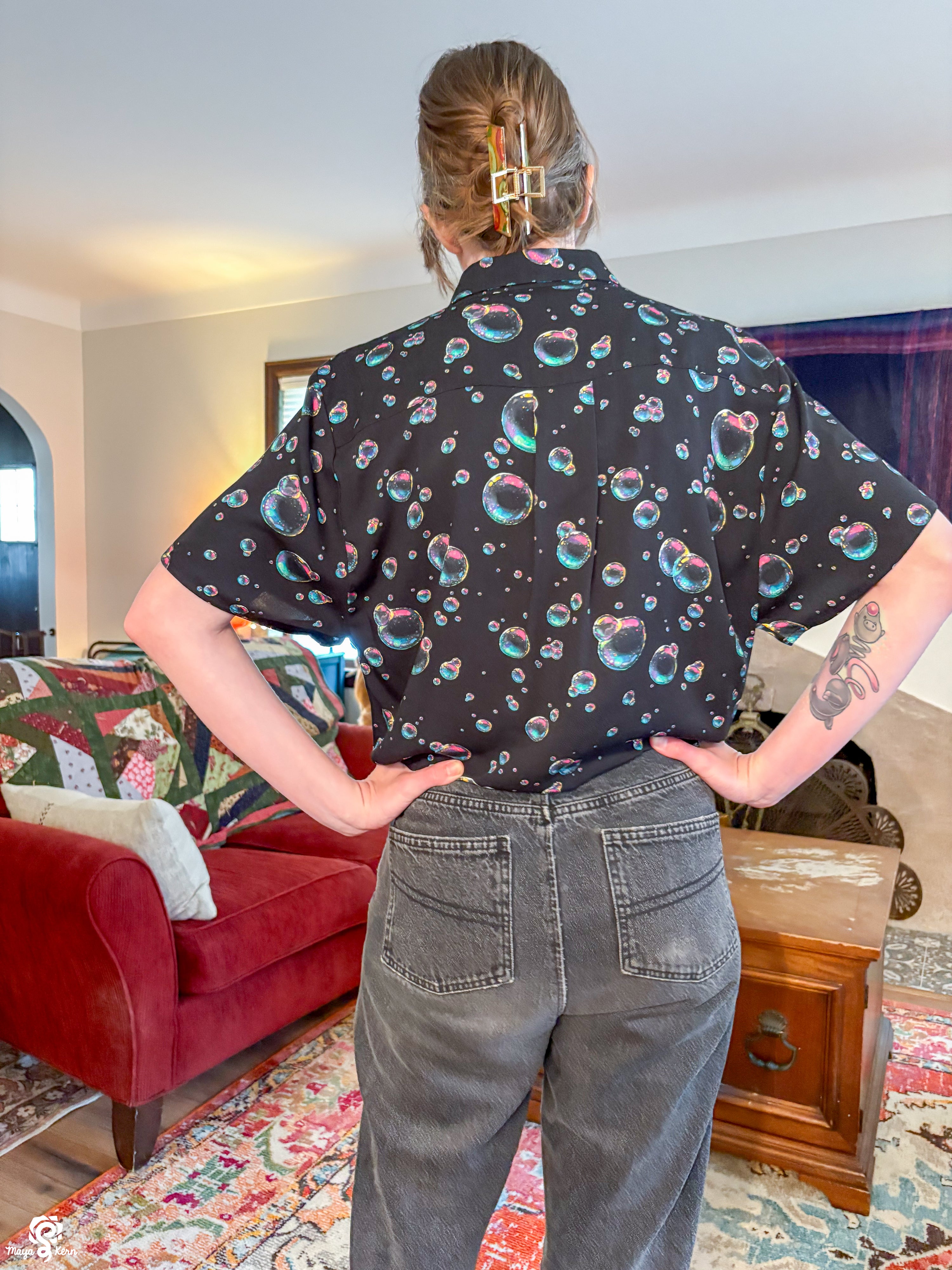 Bubbles Button-Up Shirt