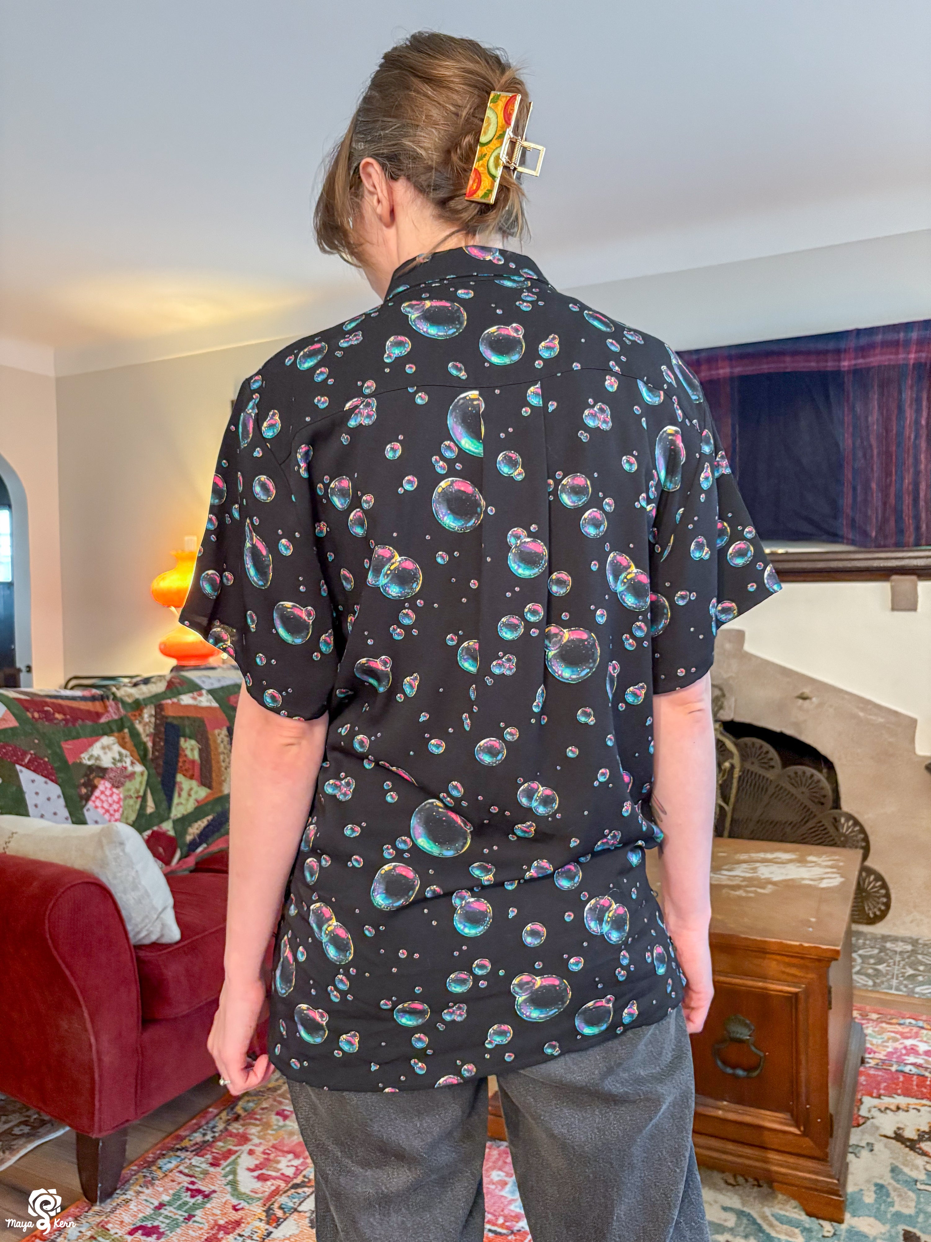 Bubbles Button-Up Shirt