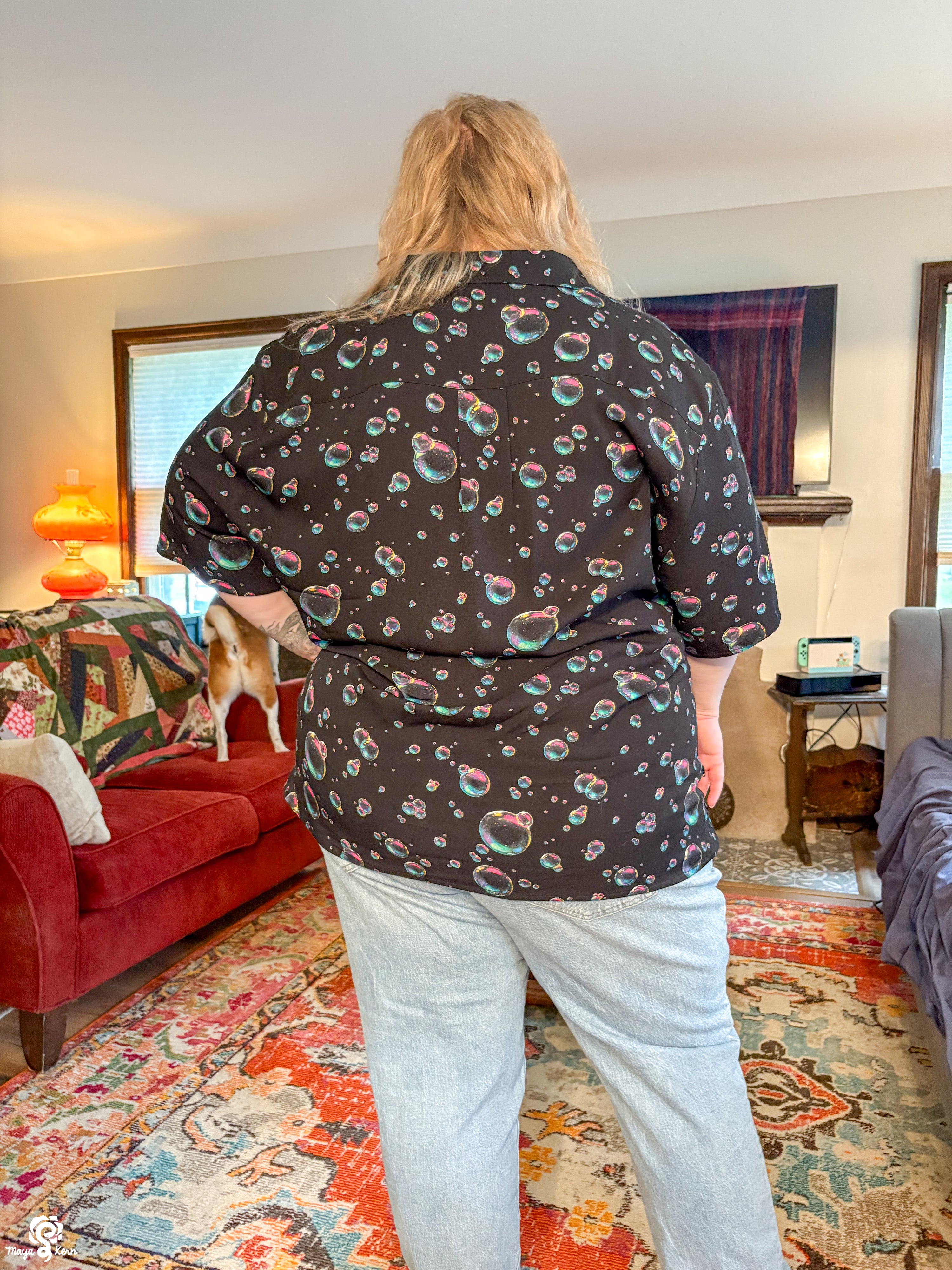 Bubbles Button-Up Shirt