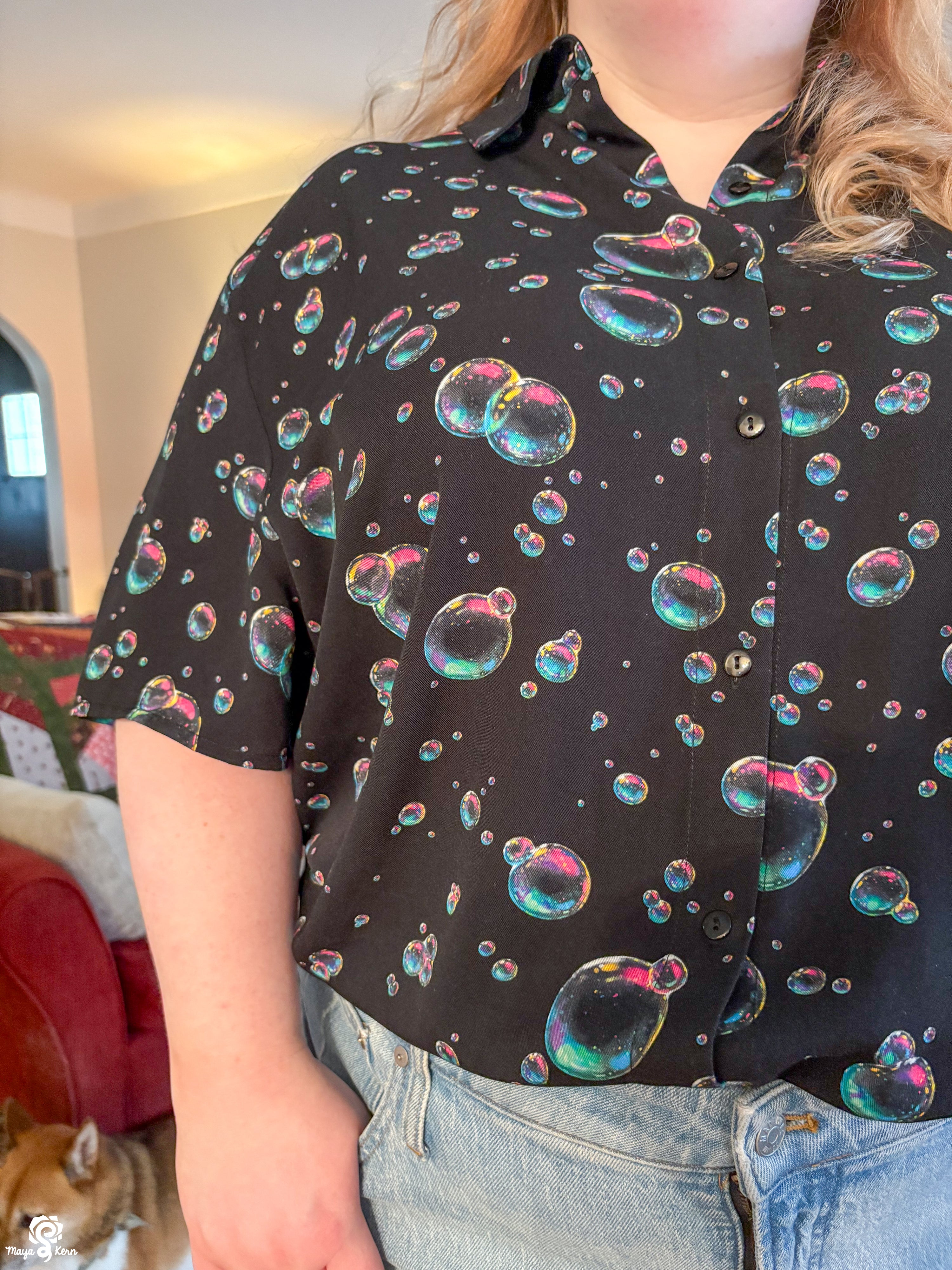 Bubbles Button-Up Shirt