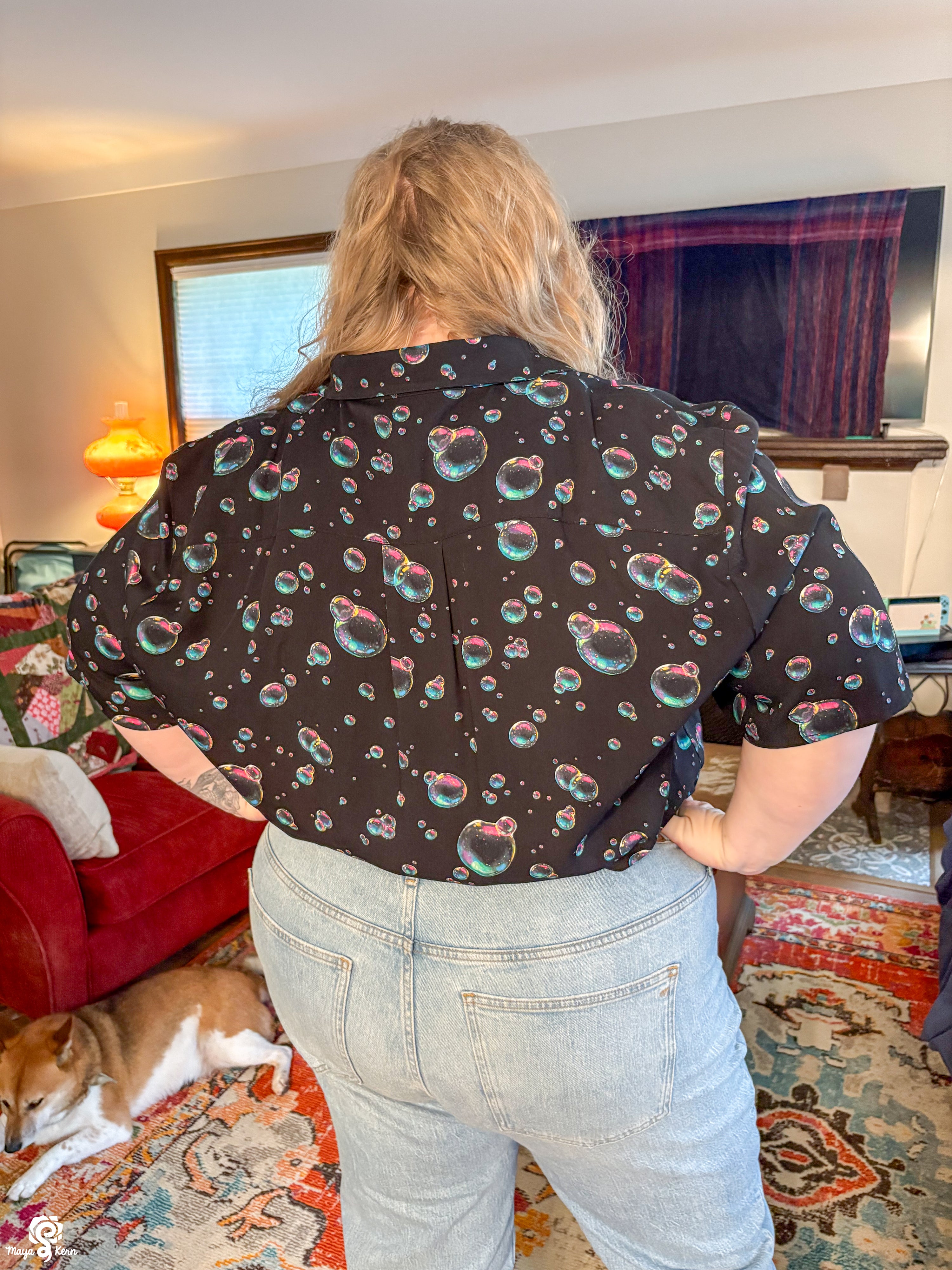Bubbles Button-Up Shirt