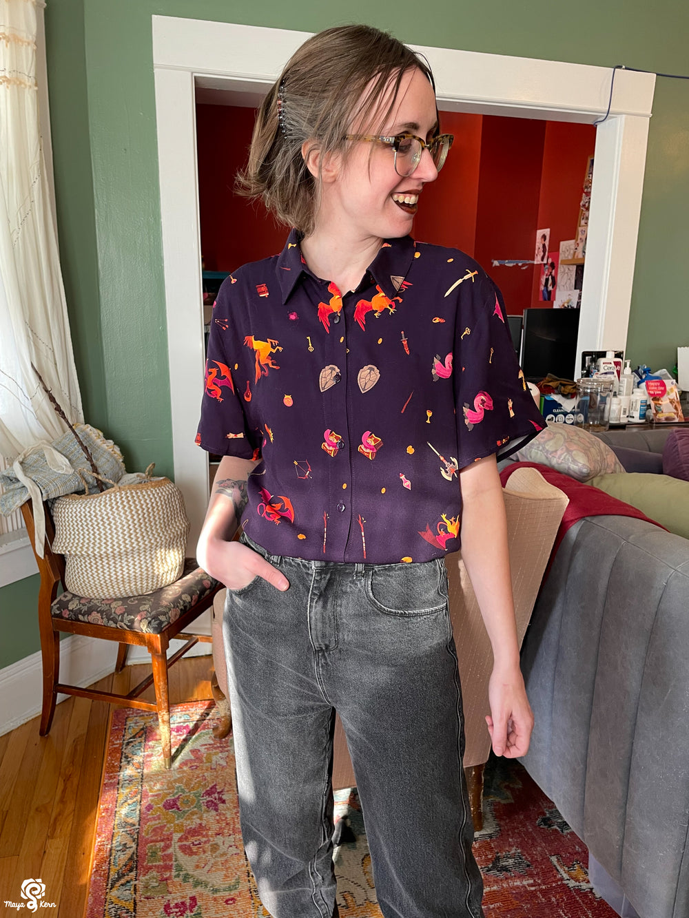 [PREORDER] Dungeon Delver Cotton Button-Up Shirt
