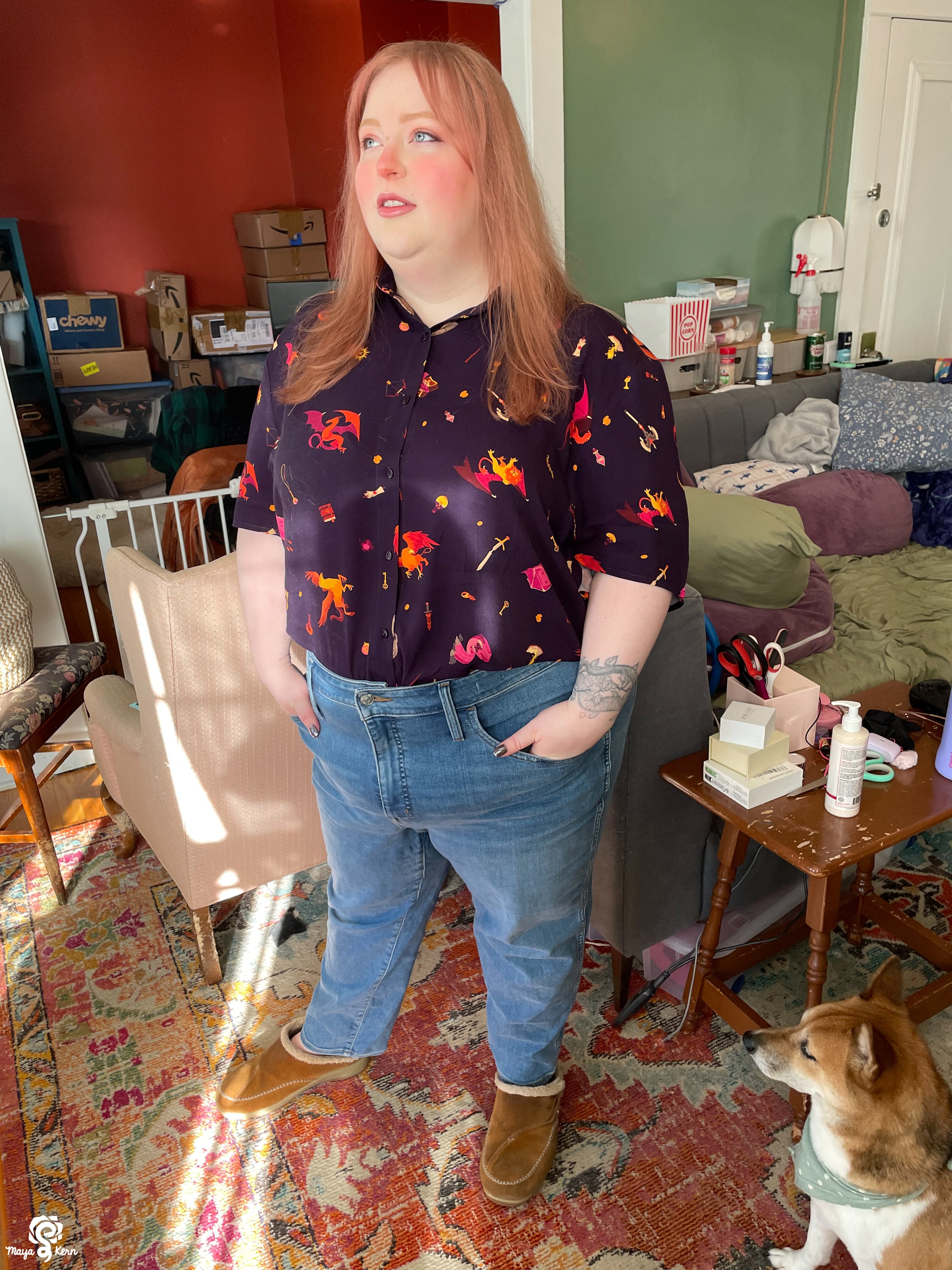 [PREORDER] Dungeon Delver Cotton Button-Up Shirt