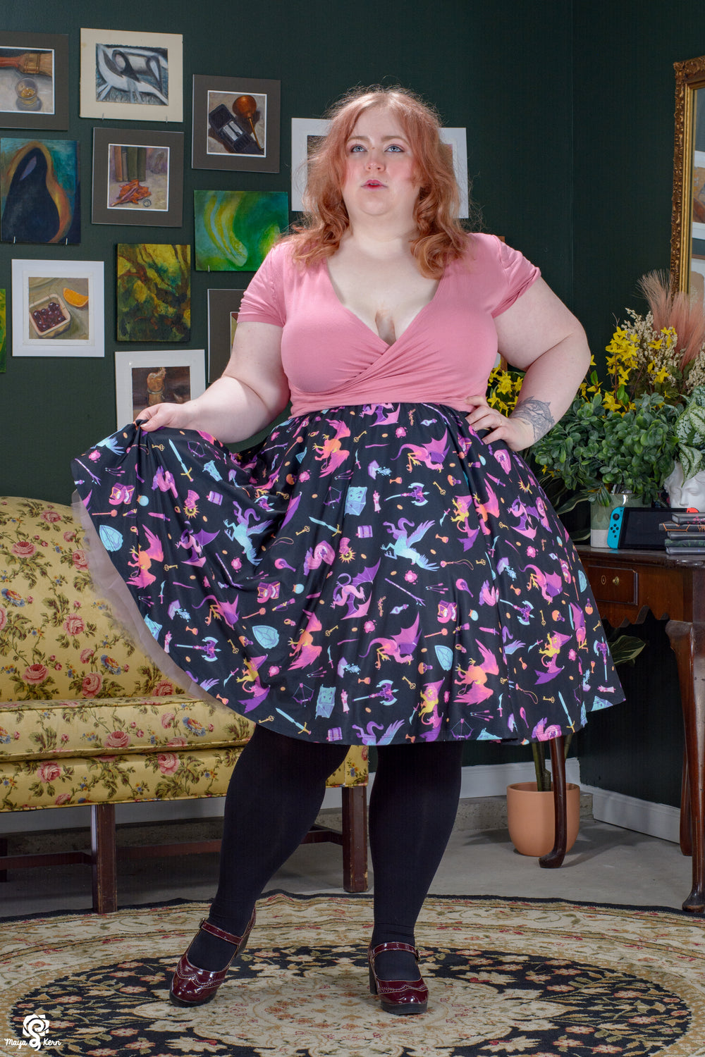 Dungeon Delver: TPK Midi Skirt
