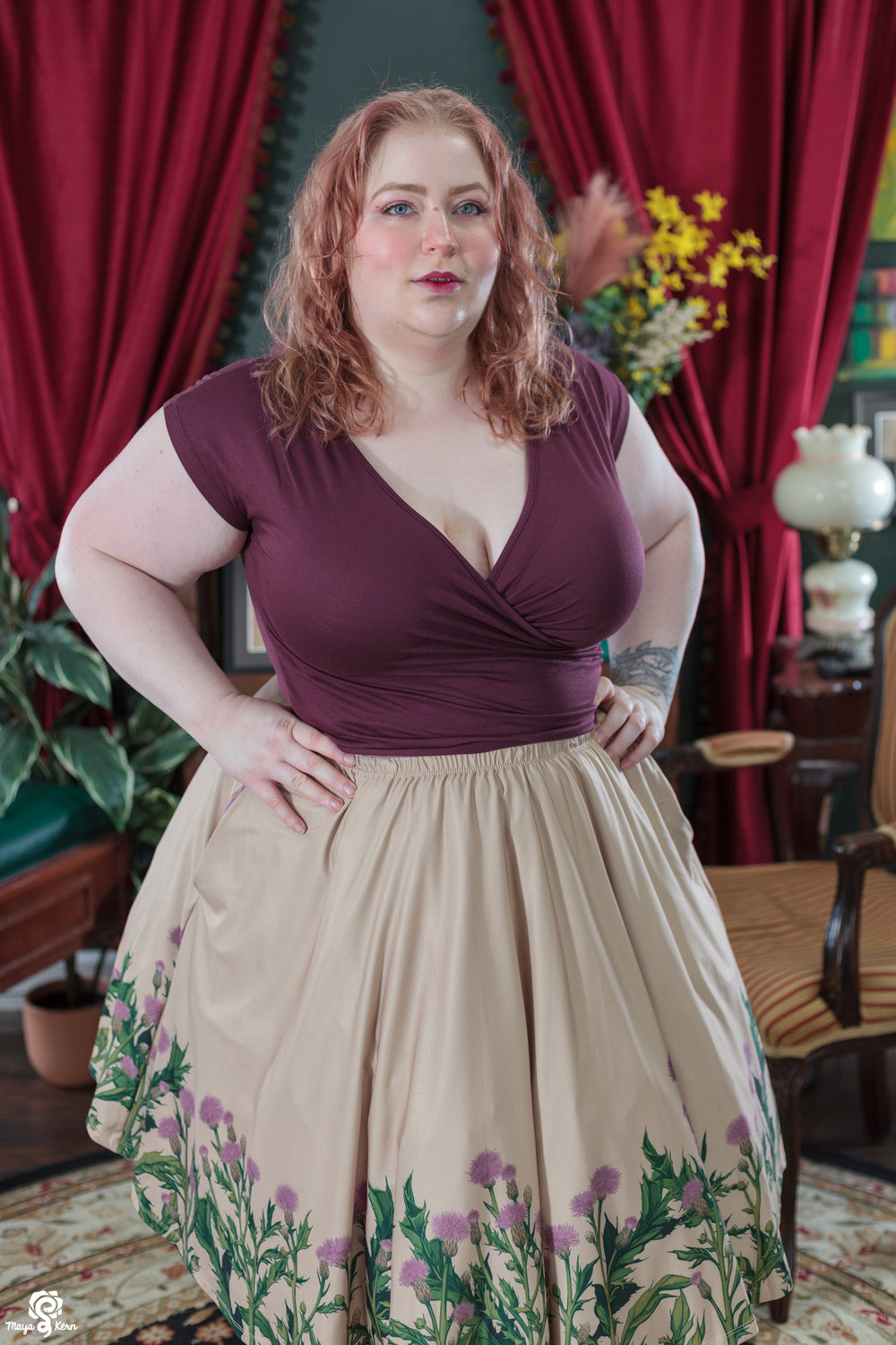 Fig Wrap Top