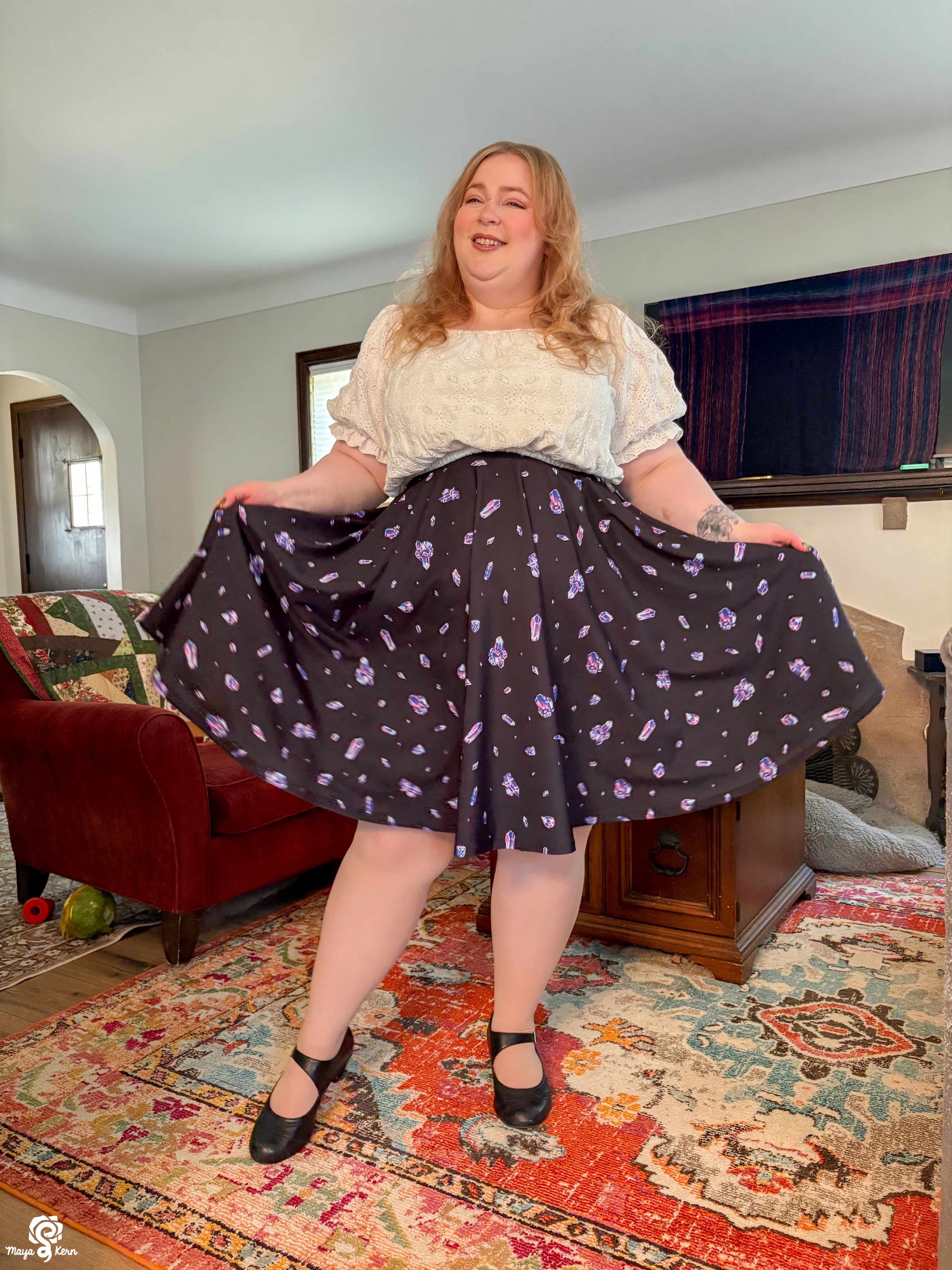 Gemstone Midi Skirt