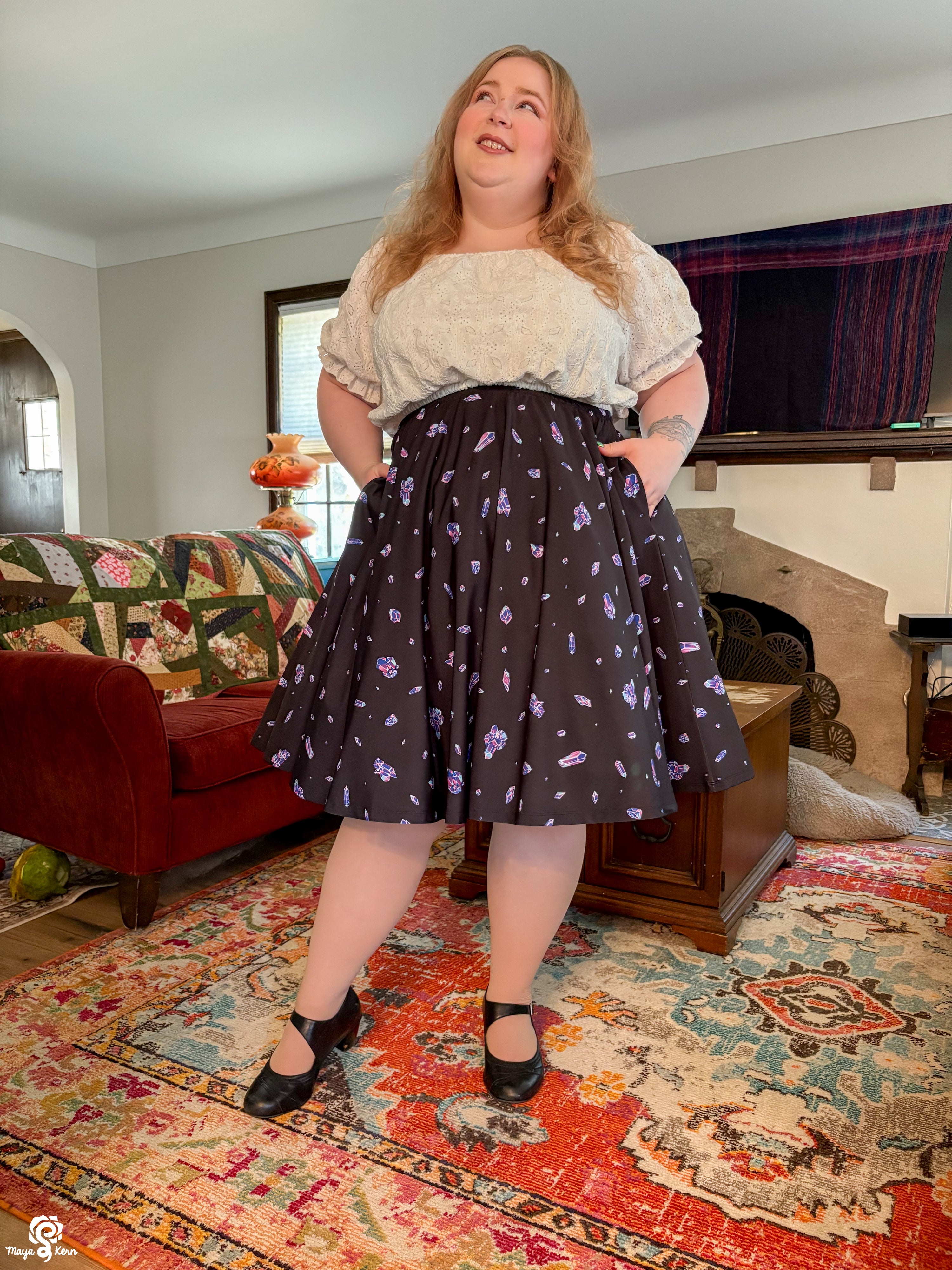 Gemstone Midi Skirt