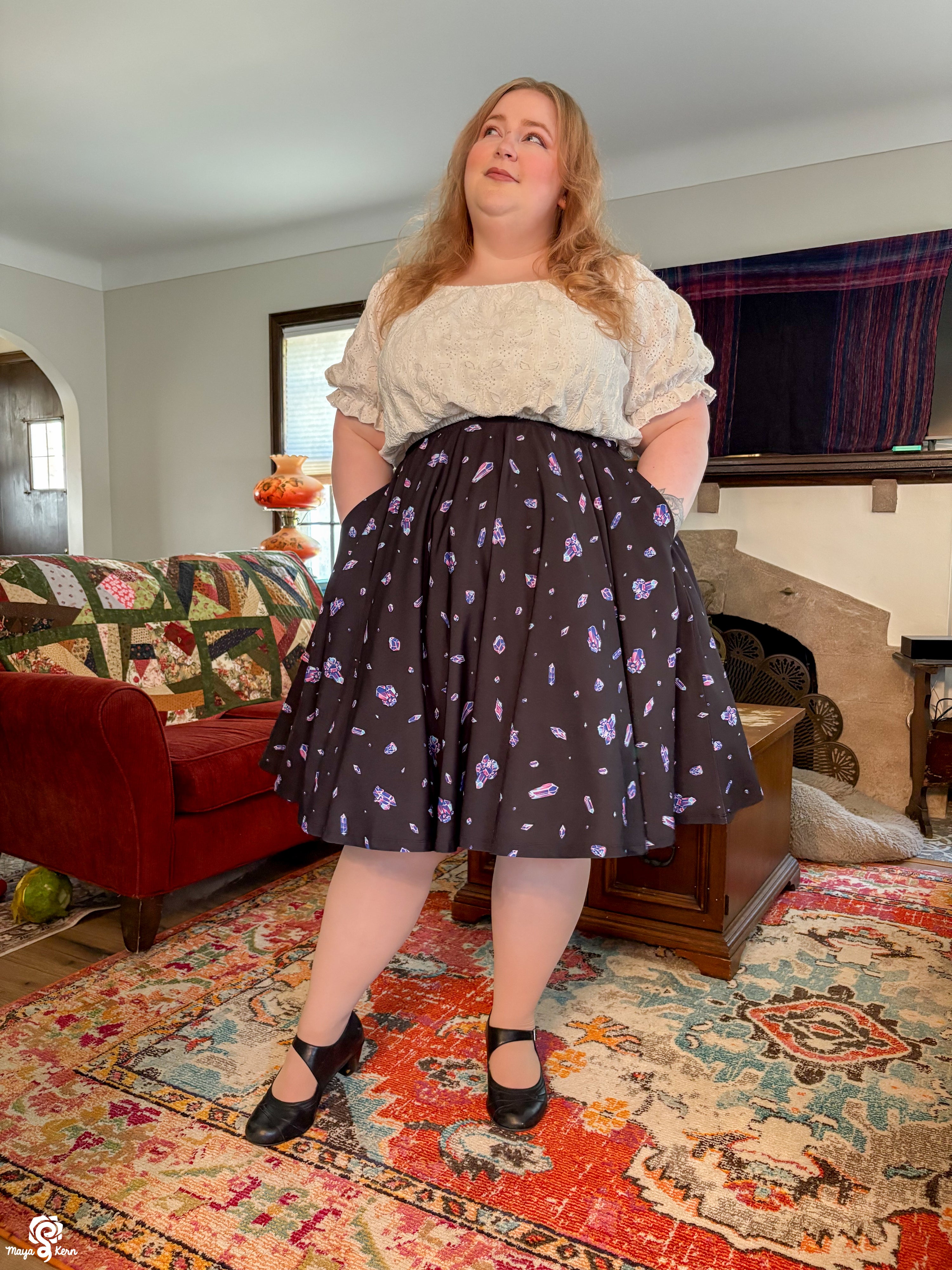 Gemstone Midi Skirt