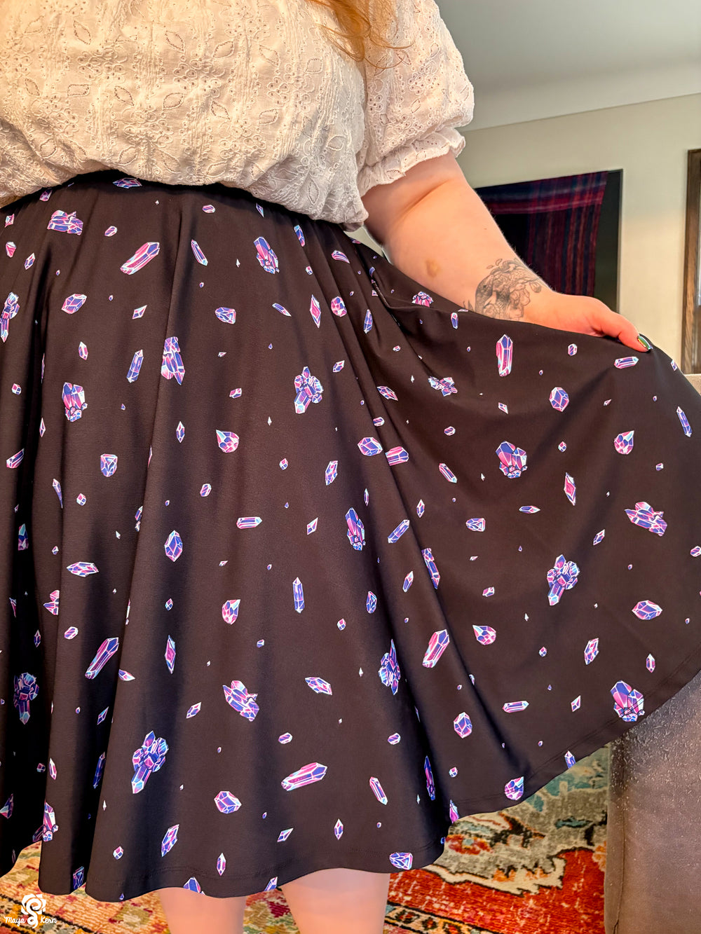 Gemstone Midi Skirt