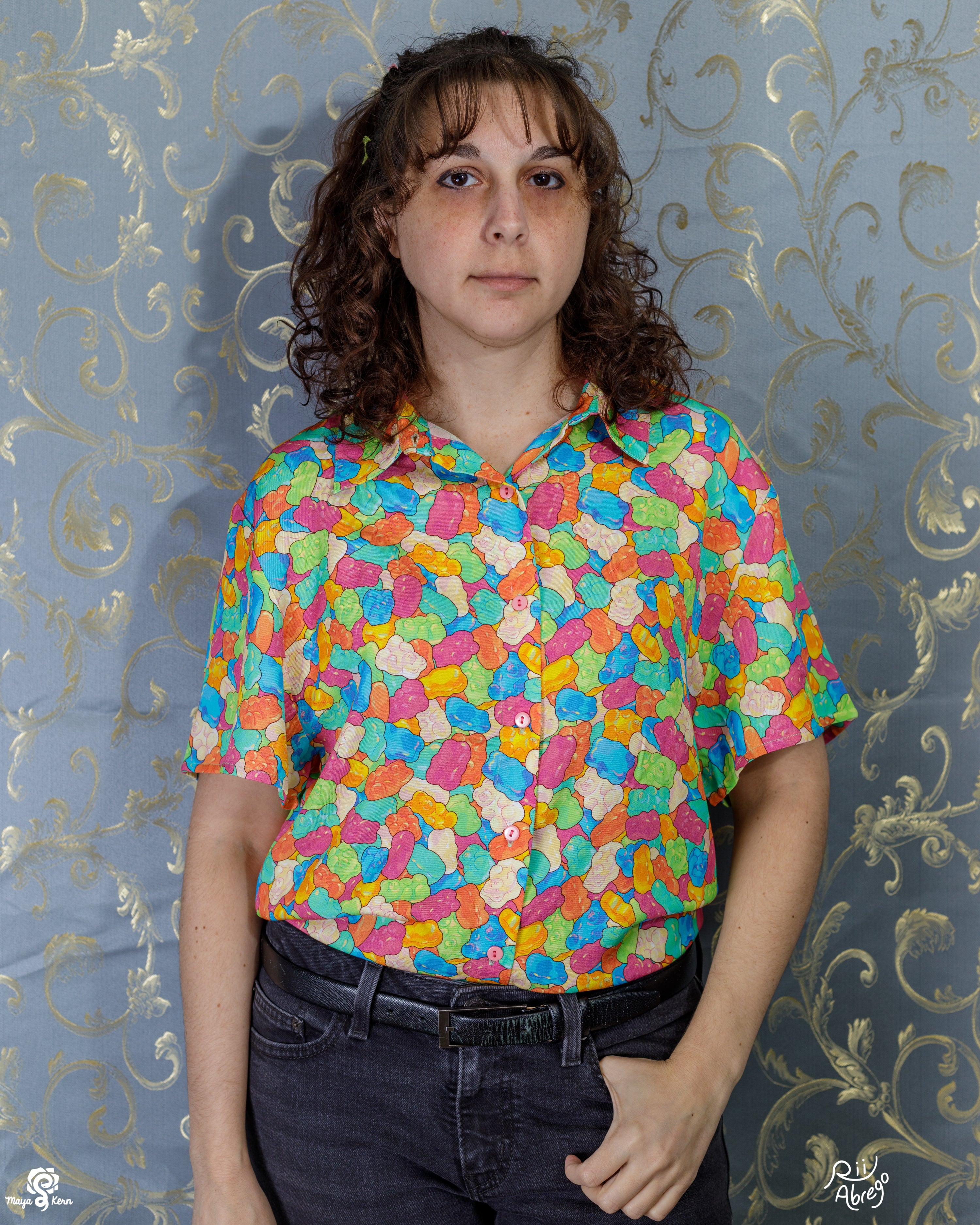 COLLAB: Rii Abrego Gummy Bears Button Up Shirt