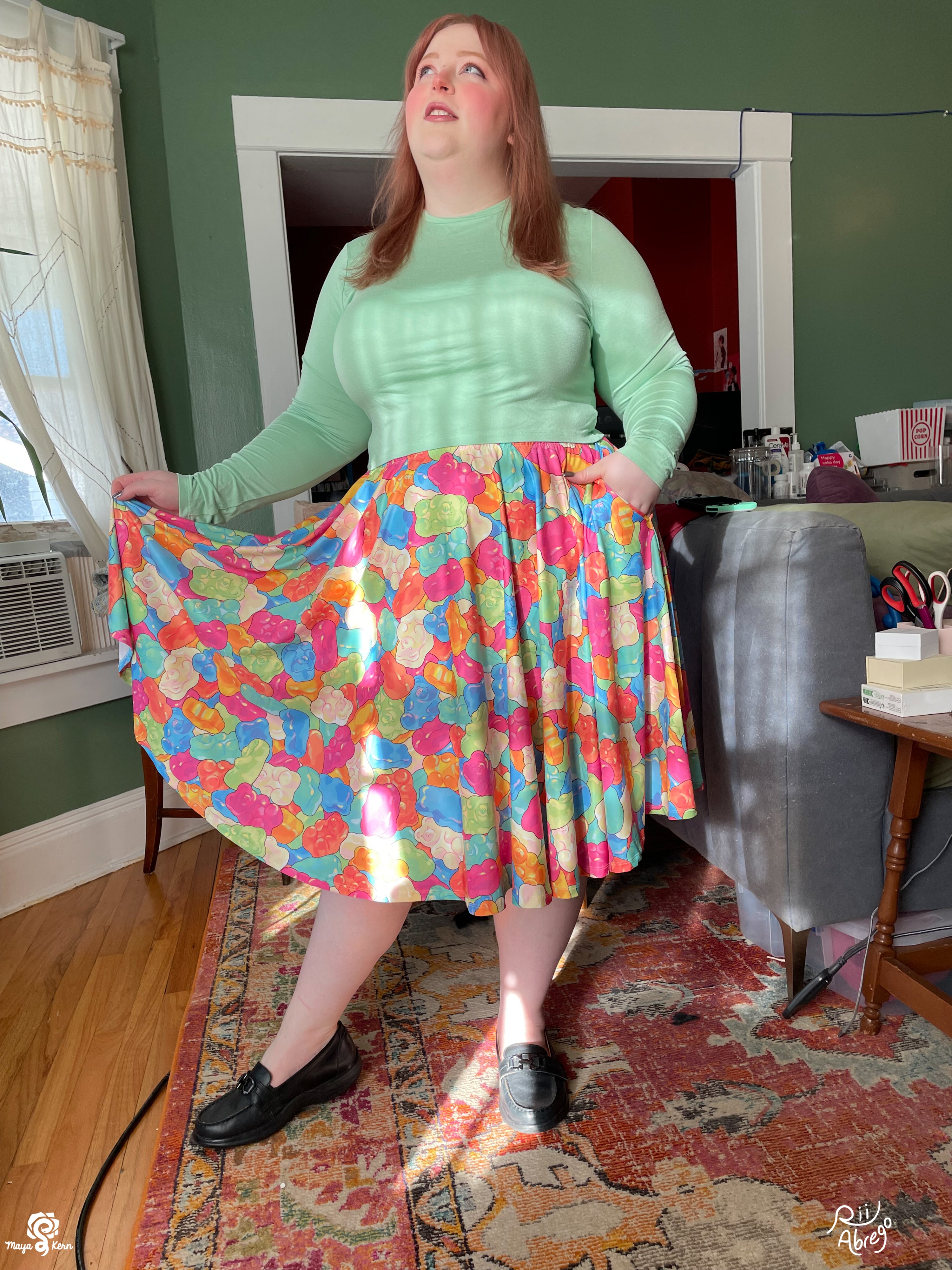 COLLAB: Rii Abrego Gummy Bear Midi Skirt