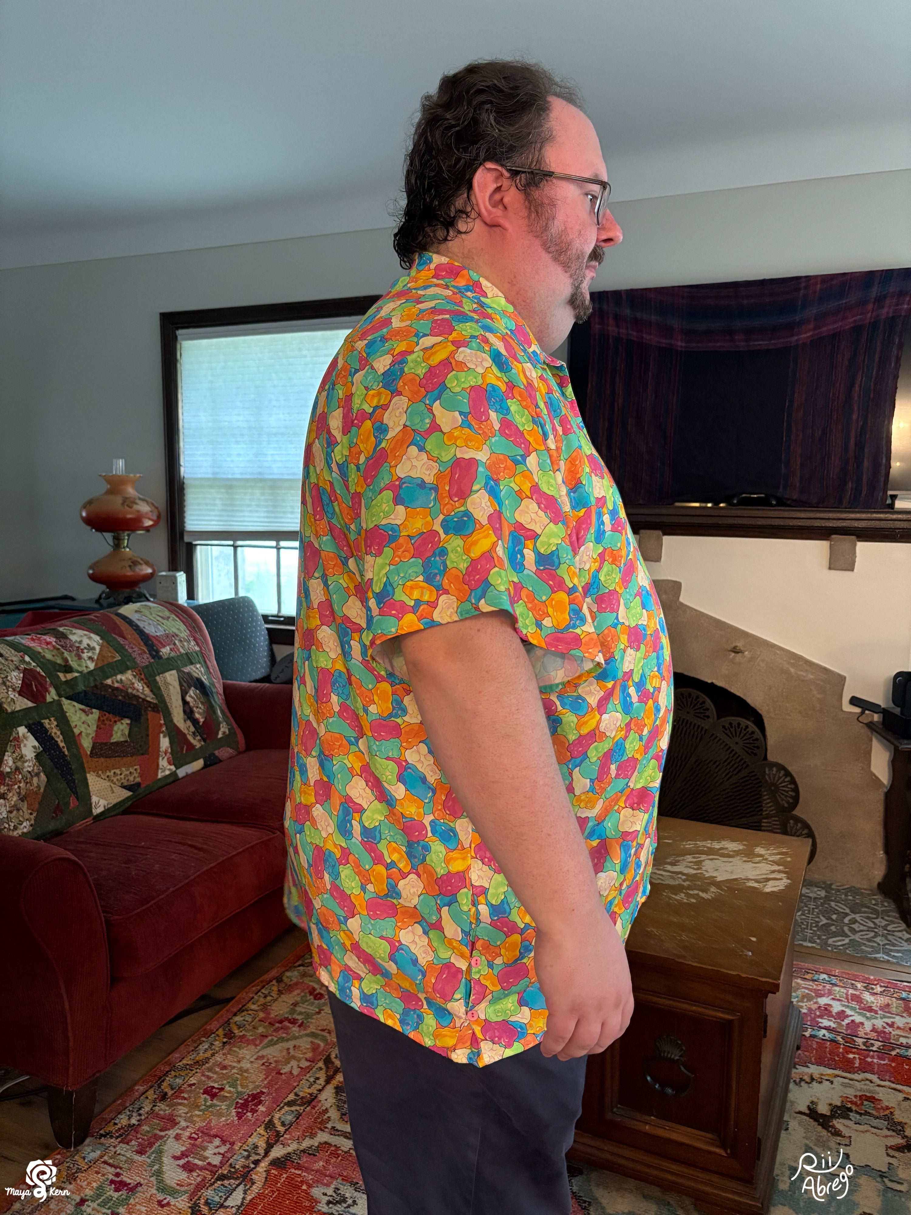 COLLAB: Rii Abrego Gummy Bears Button Up Shirt