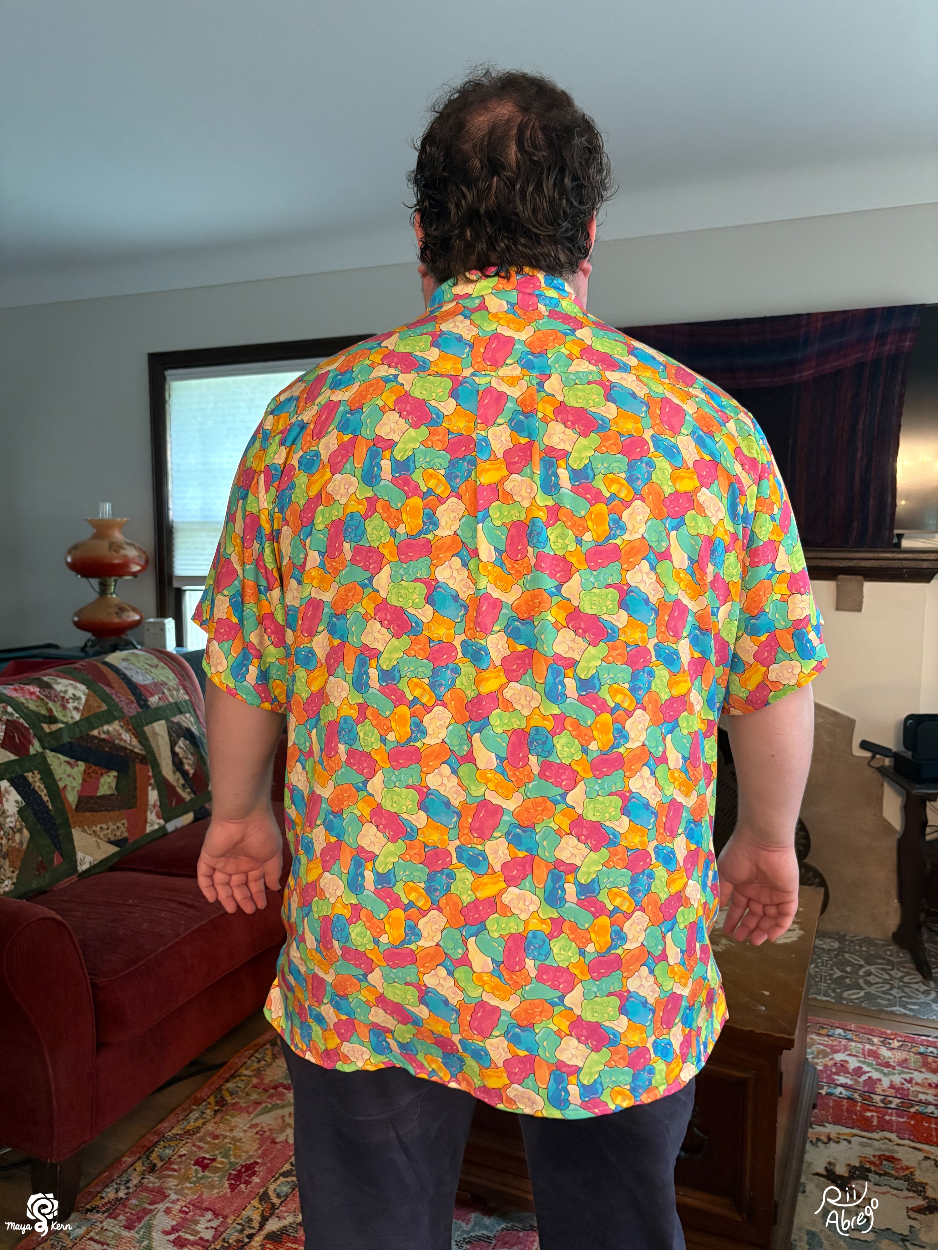 COLLAB: Rii Abrego Gummy Bears Button Up Shirt