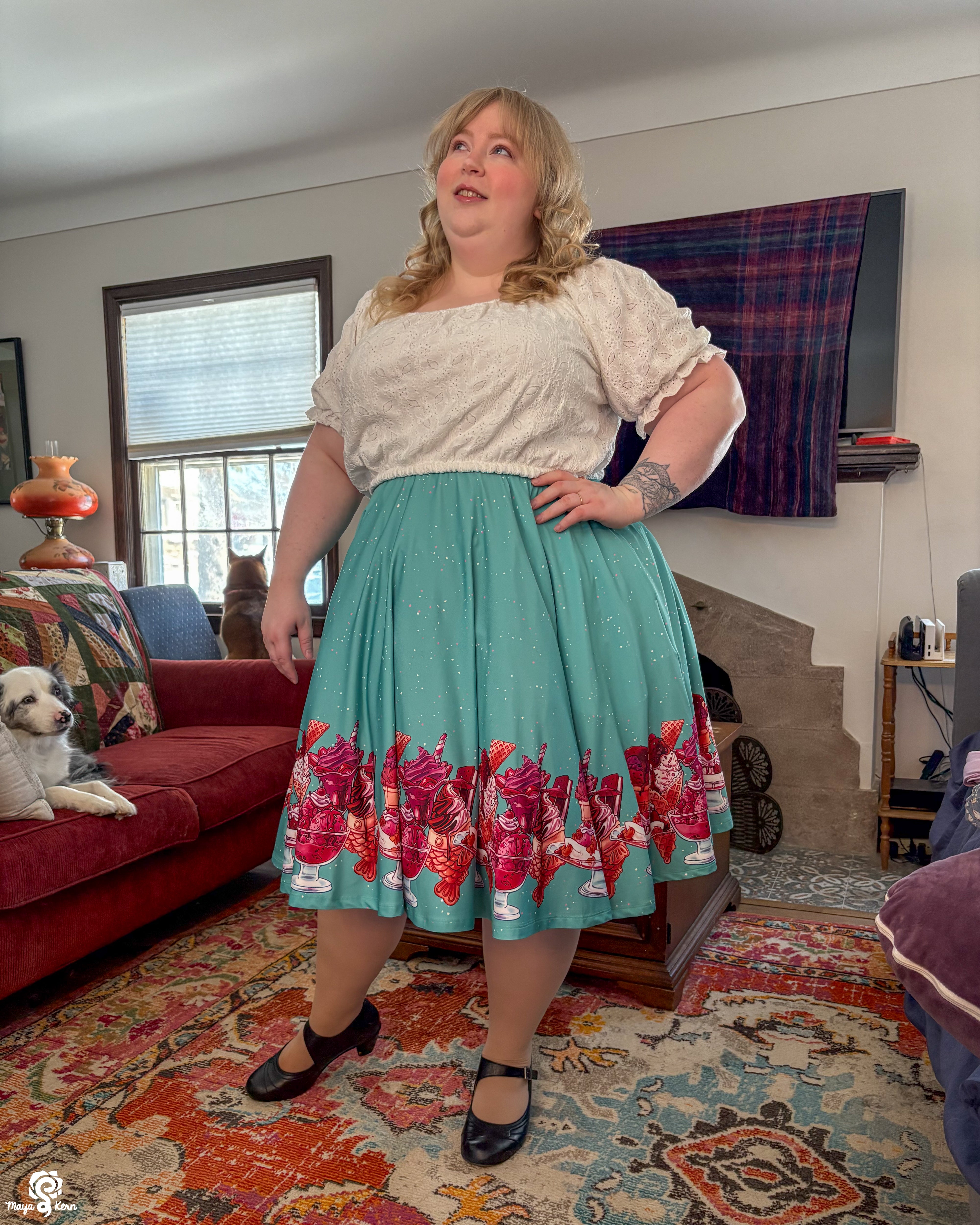 Ice Cream Midi Skirt – Maya Kern