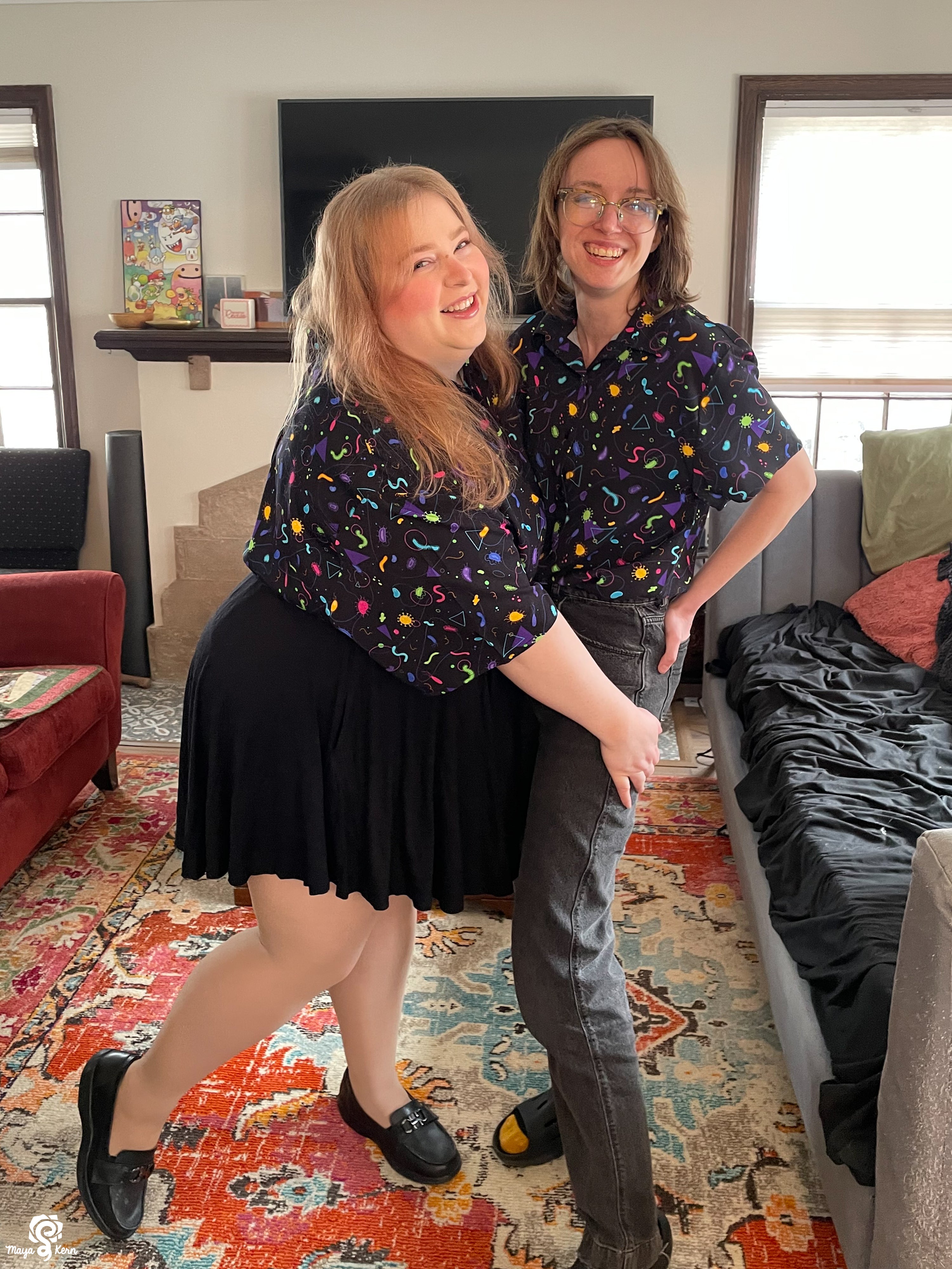 Microorganism Button-Up Shirt