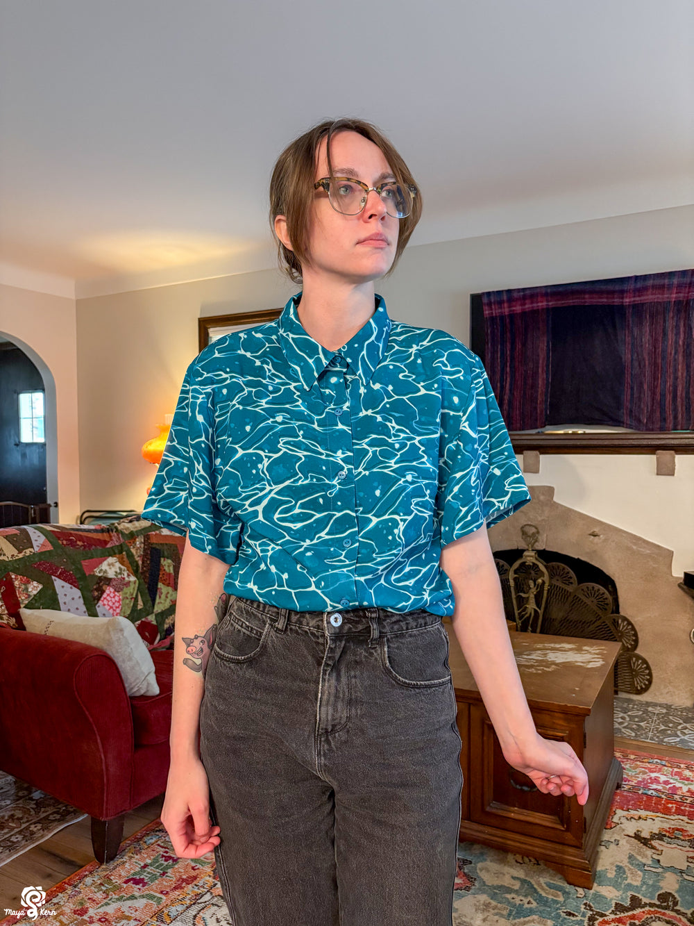 Ocean Button-Up Shirt