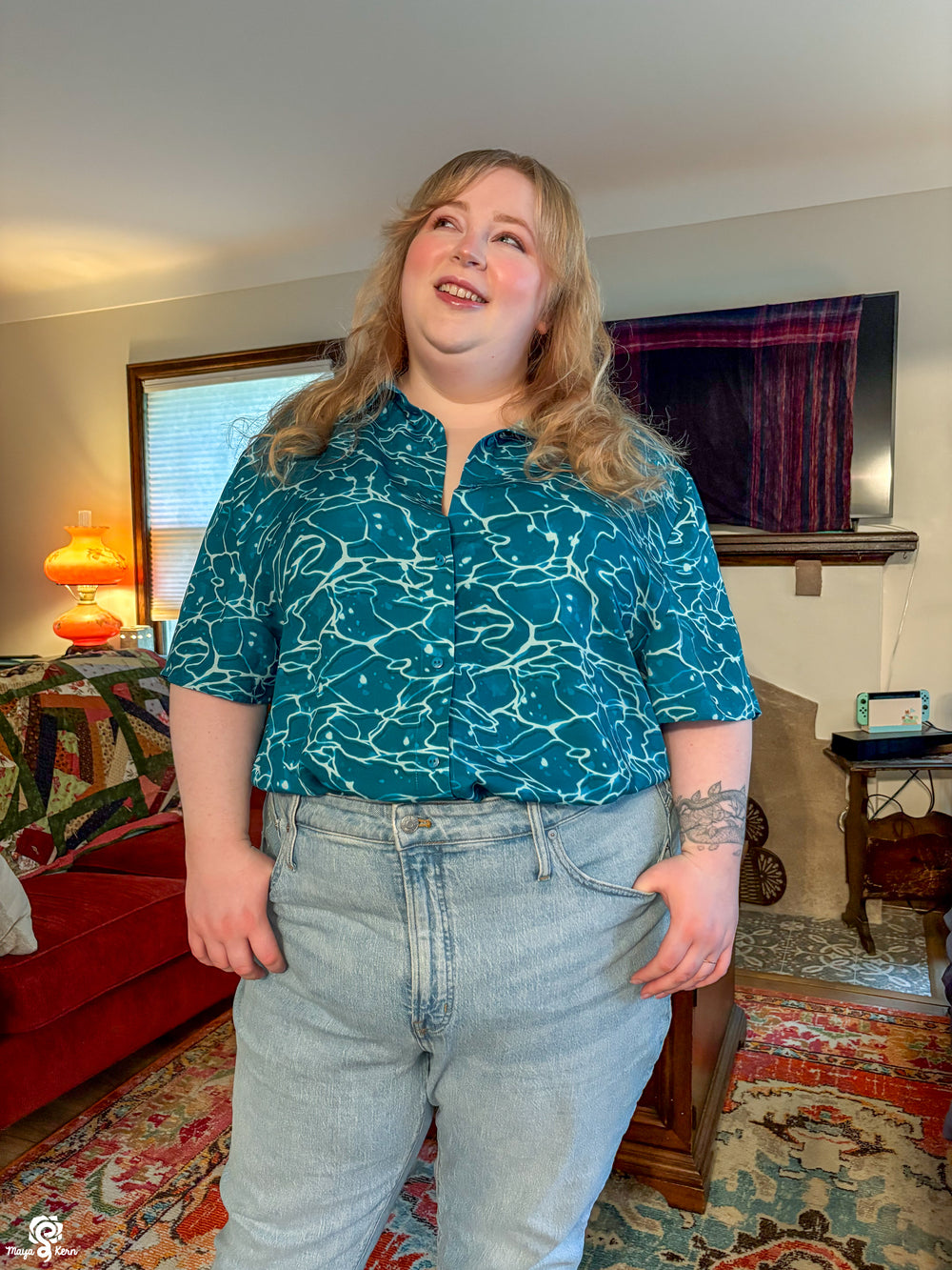 Ocean Button-Up Shirt