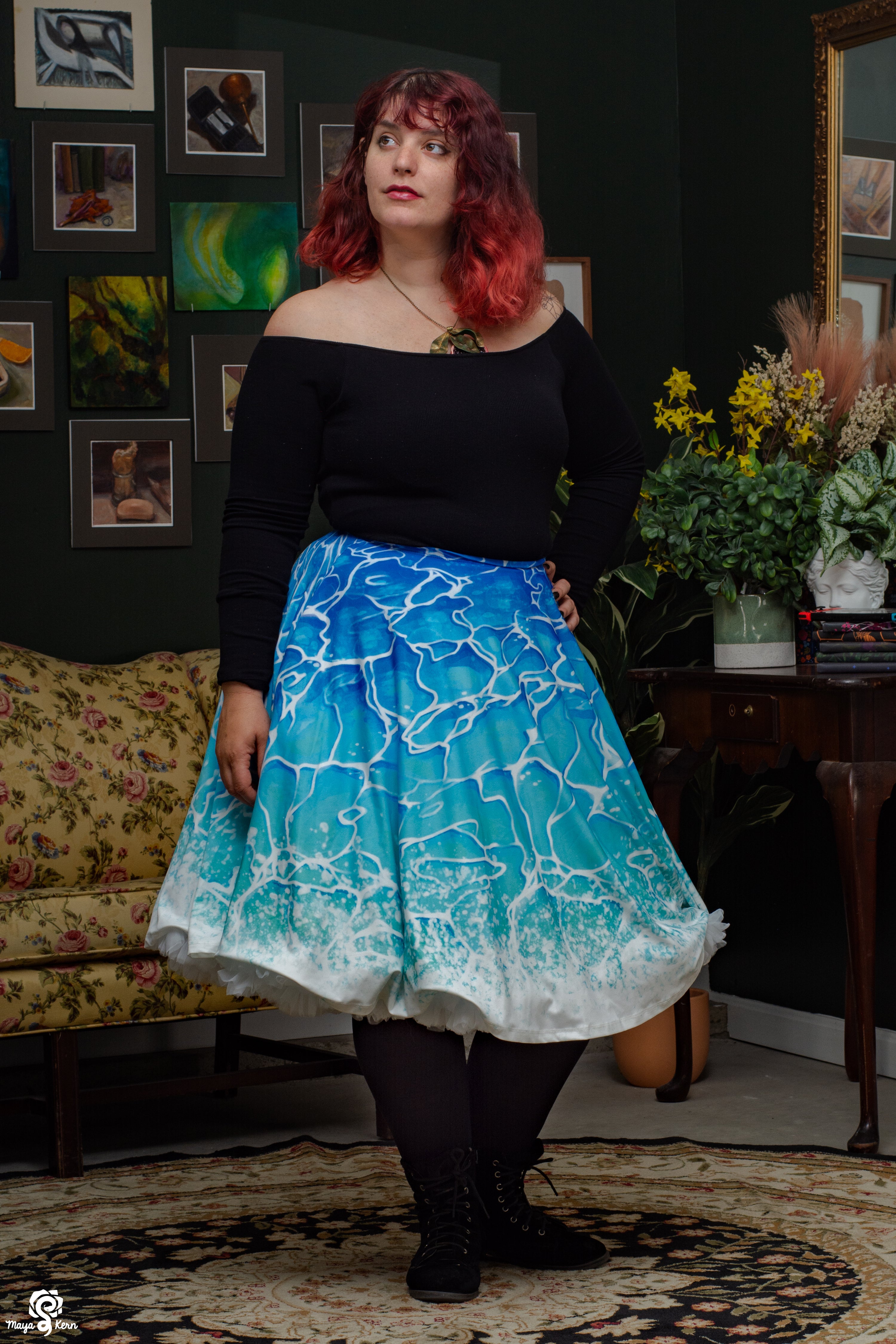 Ocean Midi Skirt