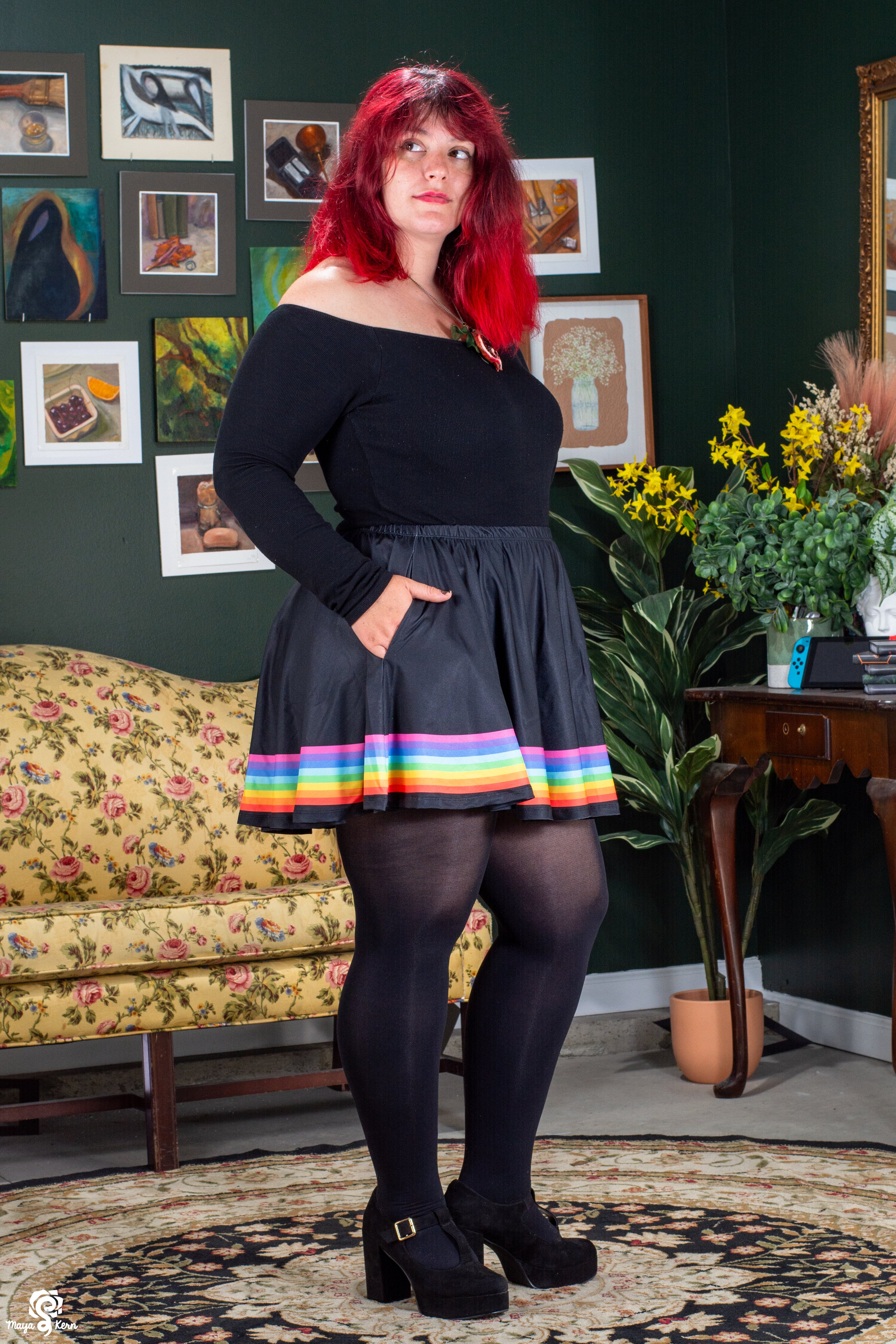Rainbow Miniskirt