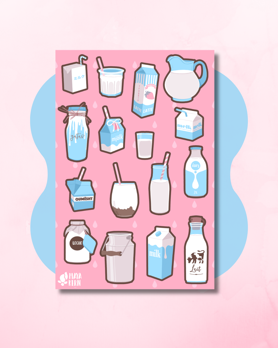 Milk Sticker Sheets – Maya Kern