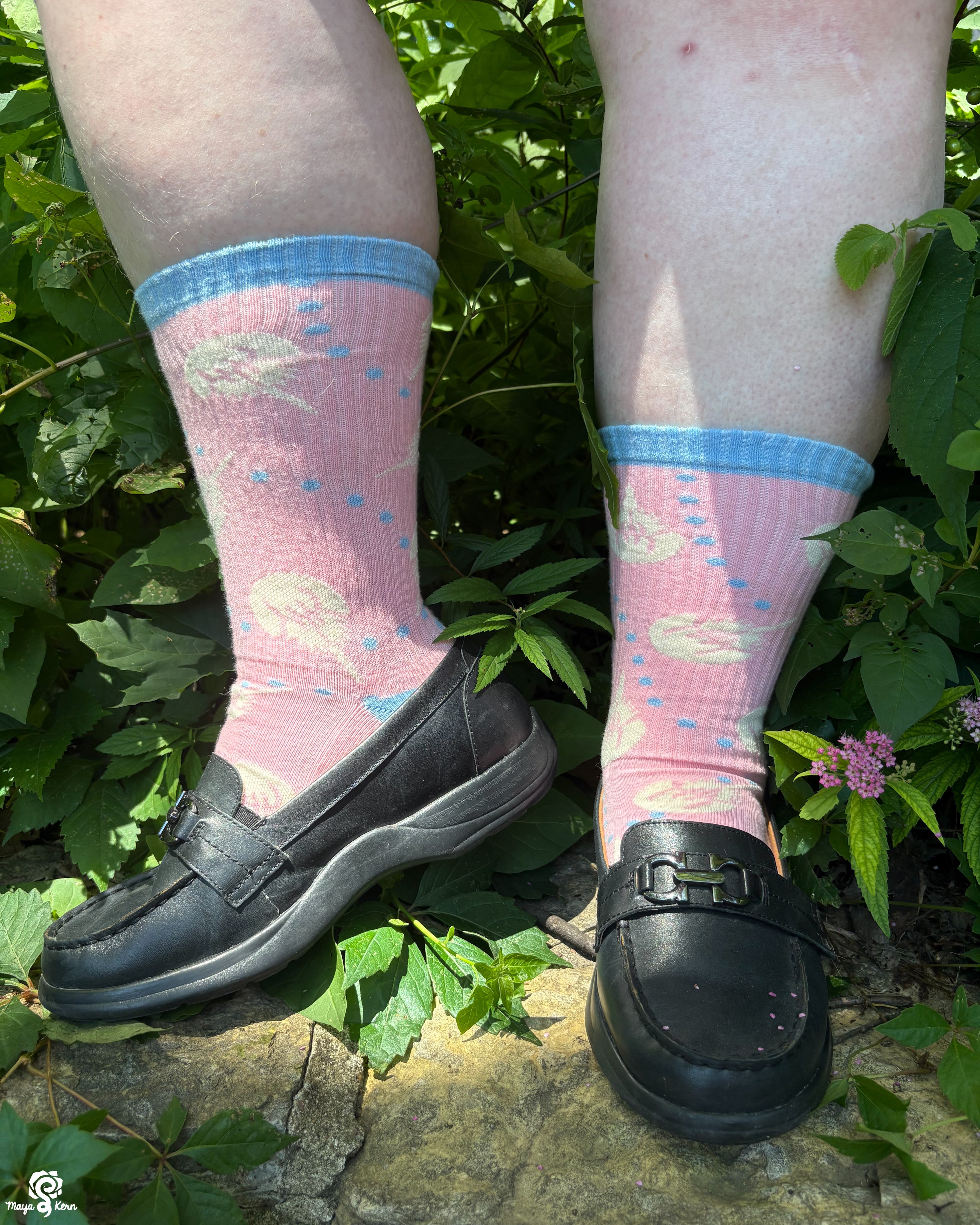 Horseshoe Crabs Cotton Ribbed Athletic Crew Socks