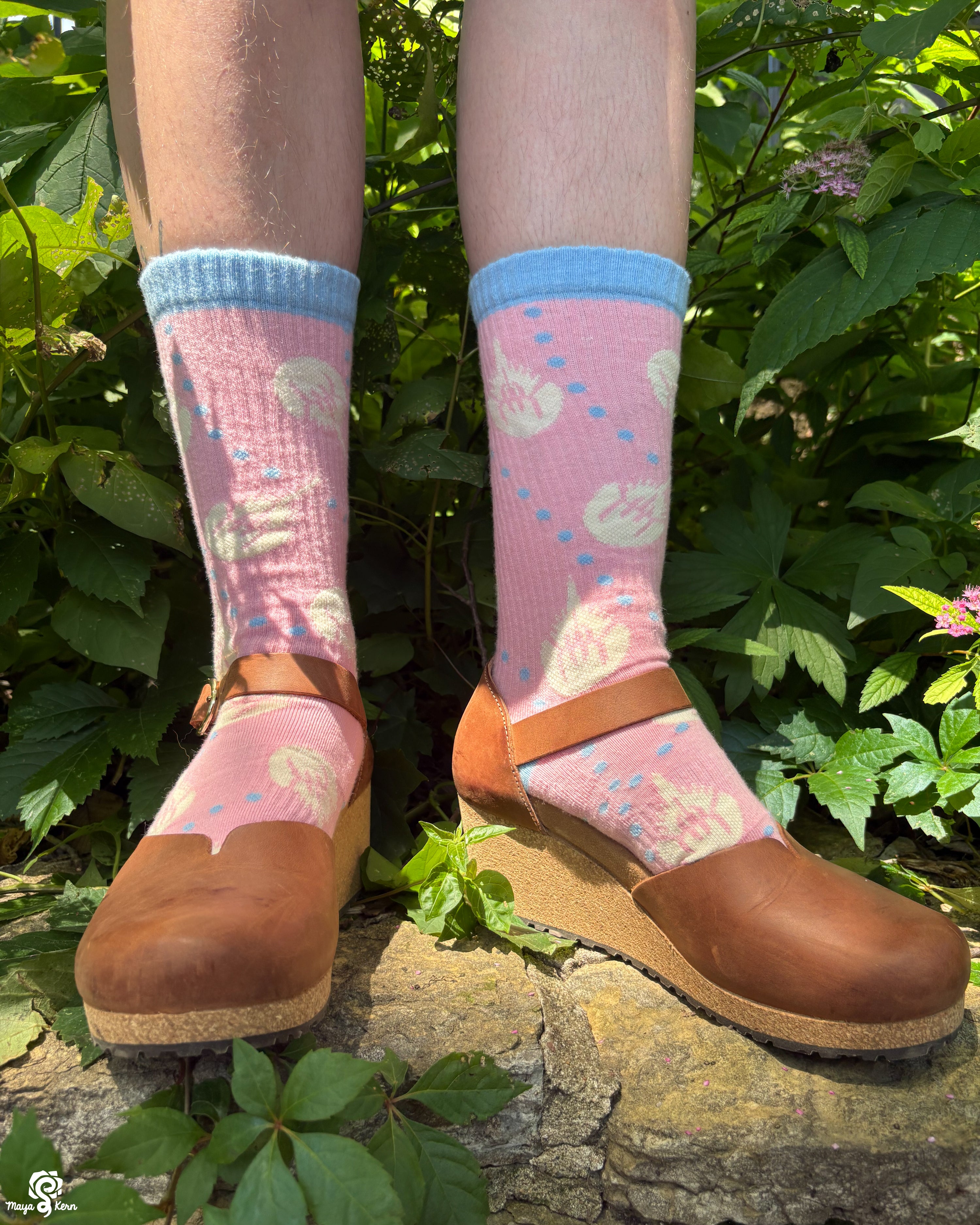 Horseshoe Crabs Cotton Ribbed Athletic Crew Socks