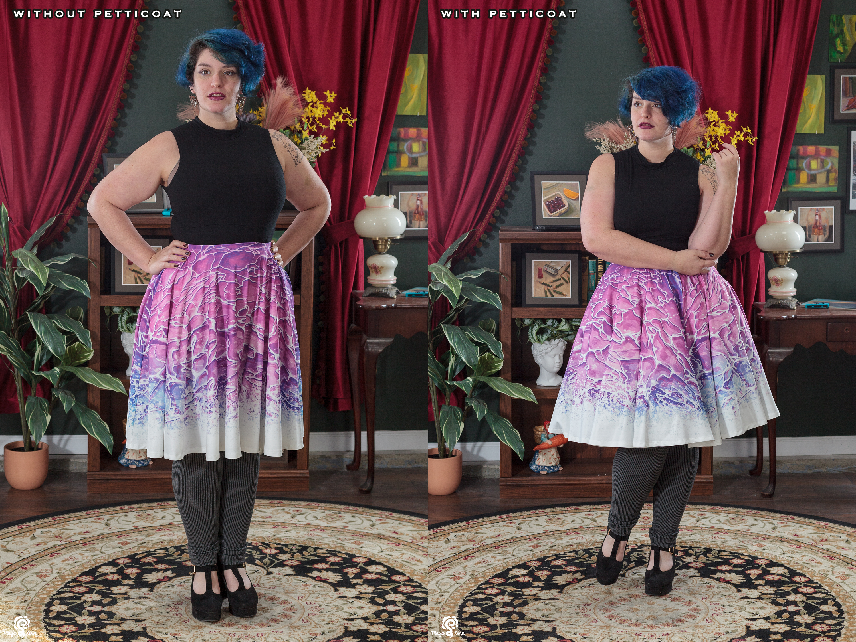 Blush Petticoat Midi Skirt