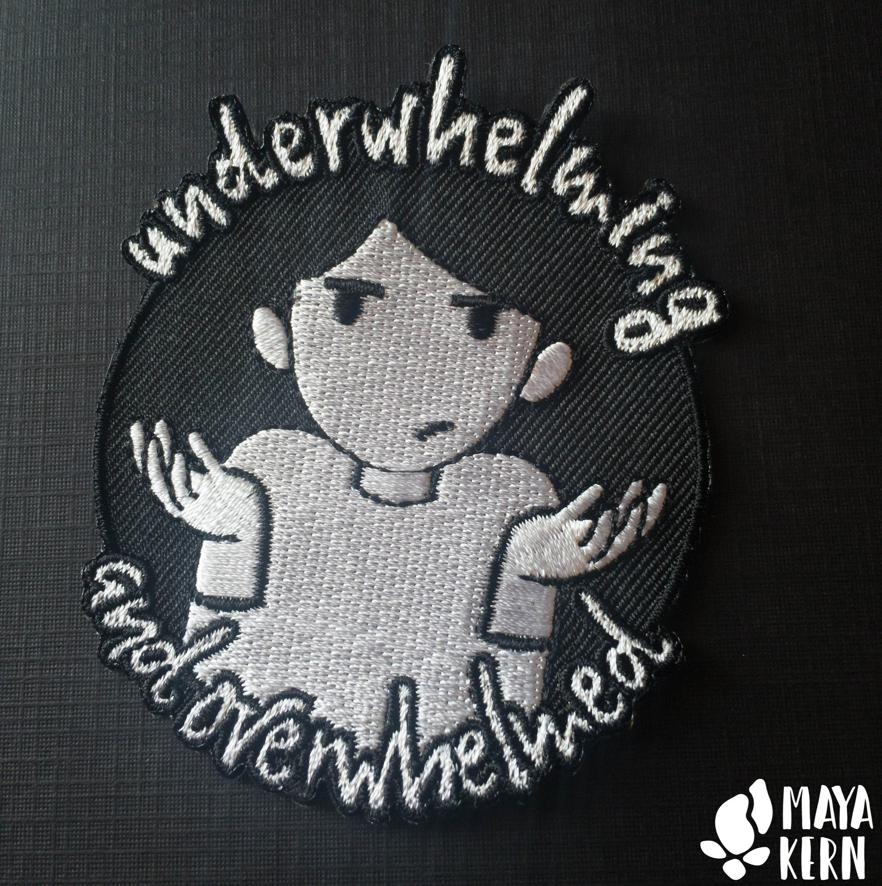 Underwhelming & Overwhelmed Iron-on Patch