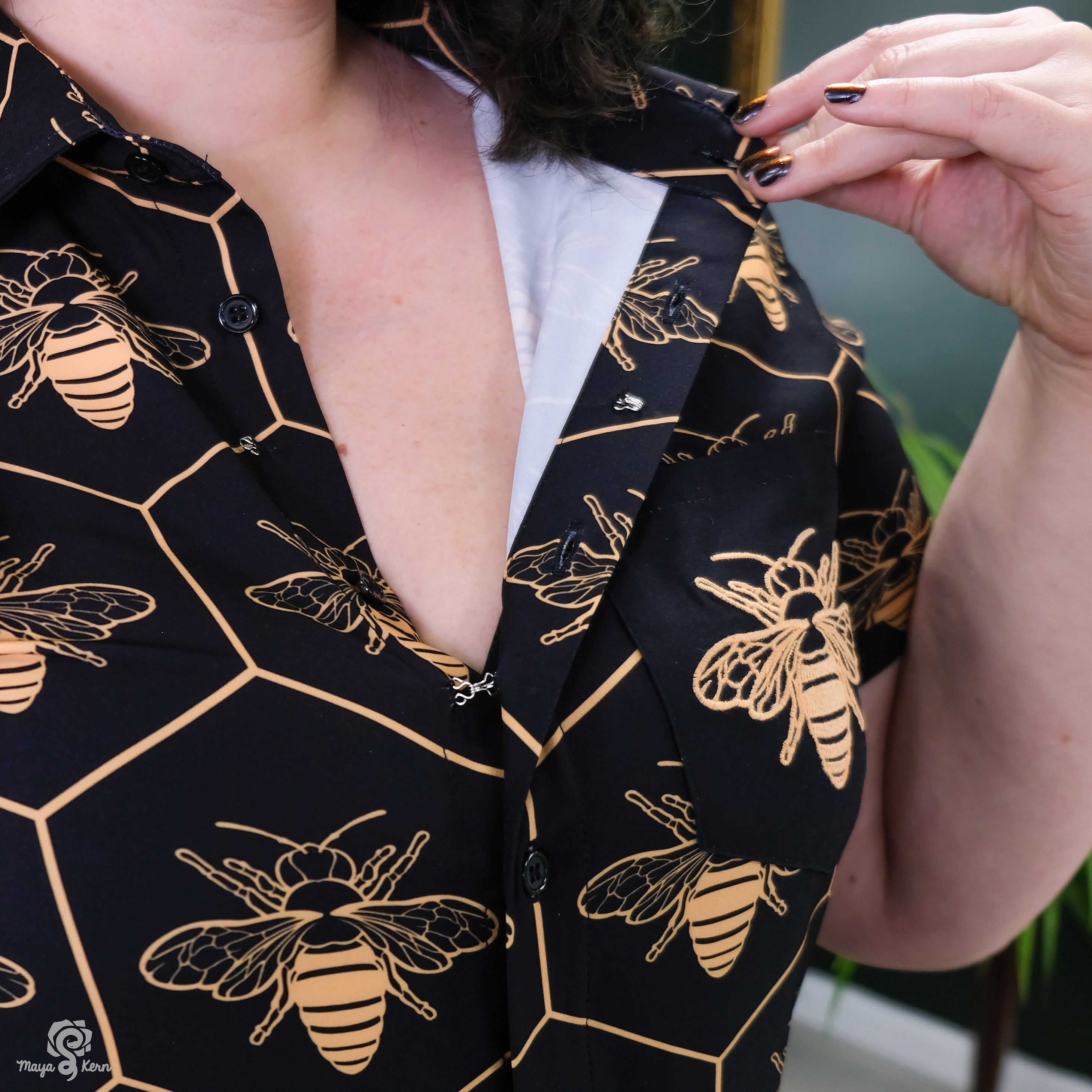 Bee Button-Down Shirt - Final Sale