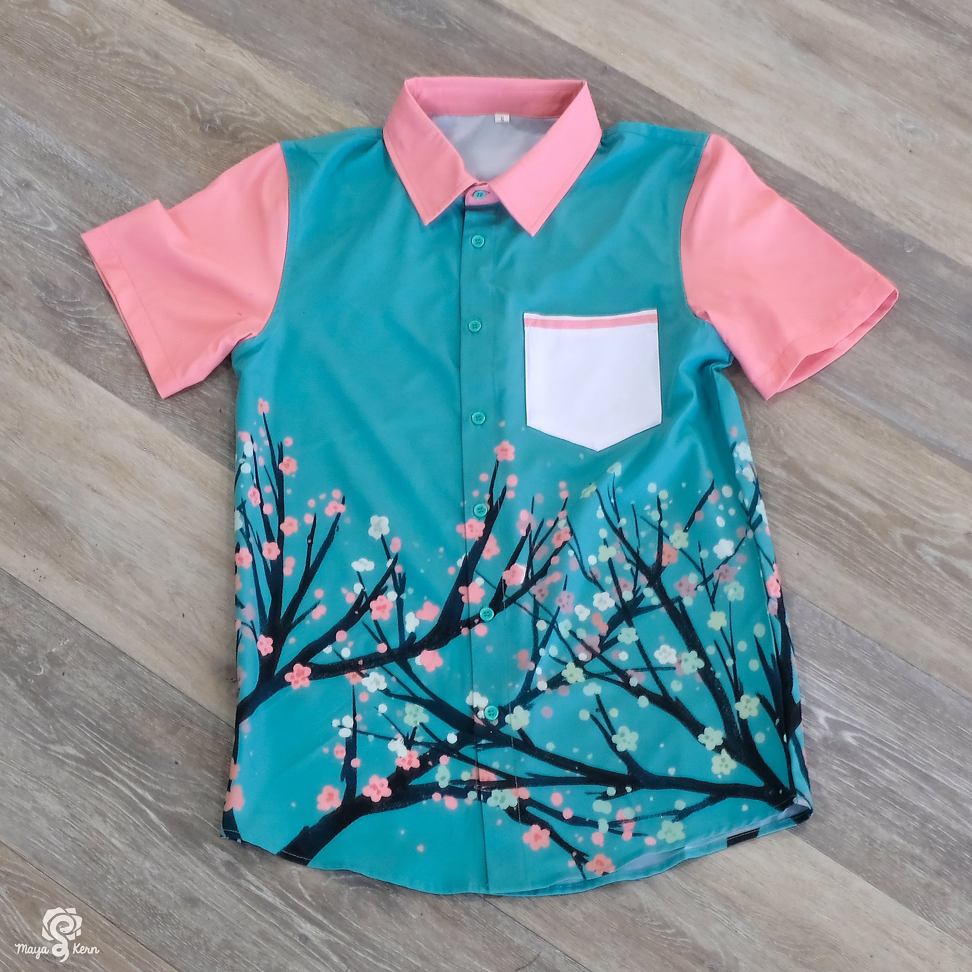 Cherry Tree Button-Down Shirt - Final Sale