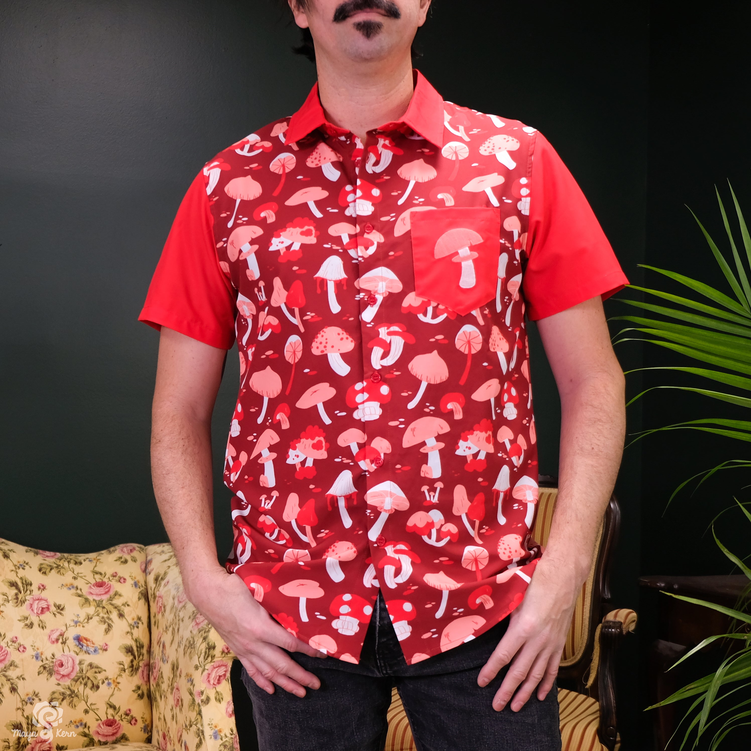 Mushroom Button-Down Shirt