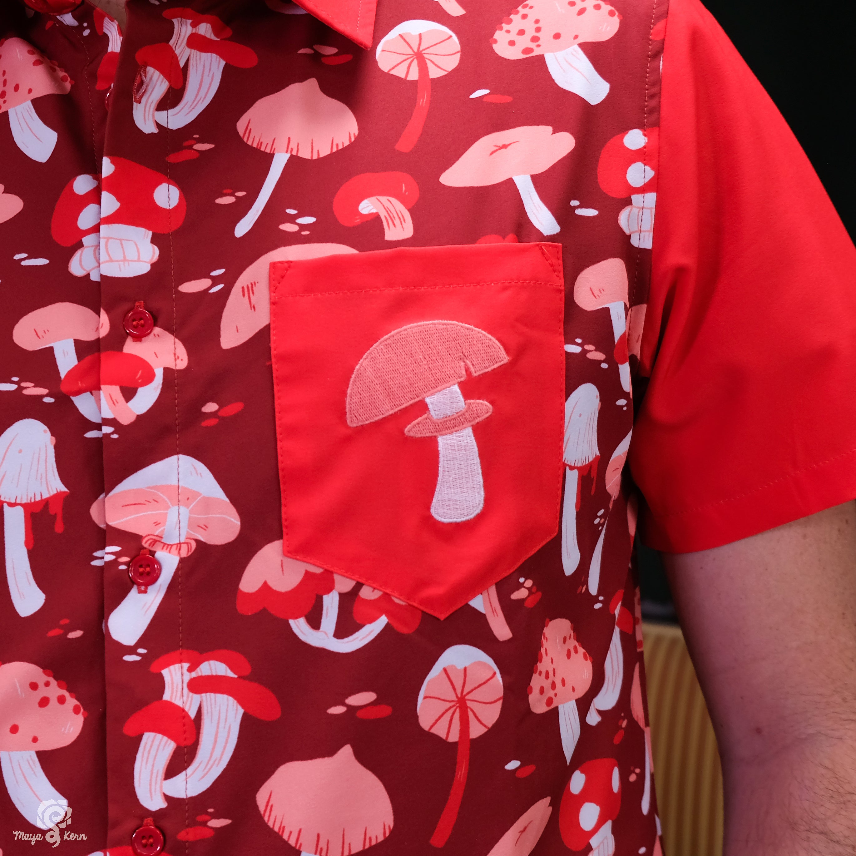Mushroom Button-Down Shirt