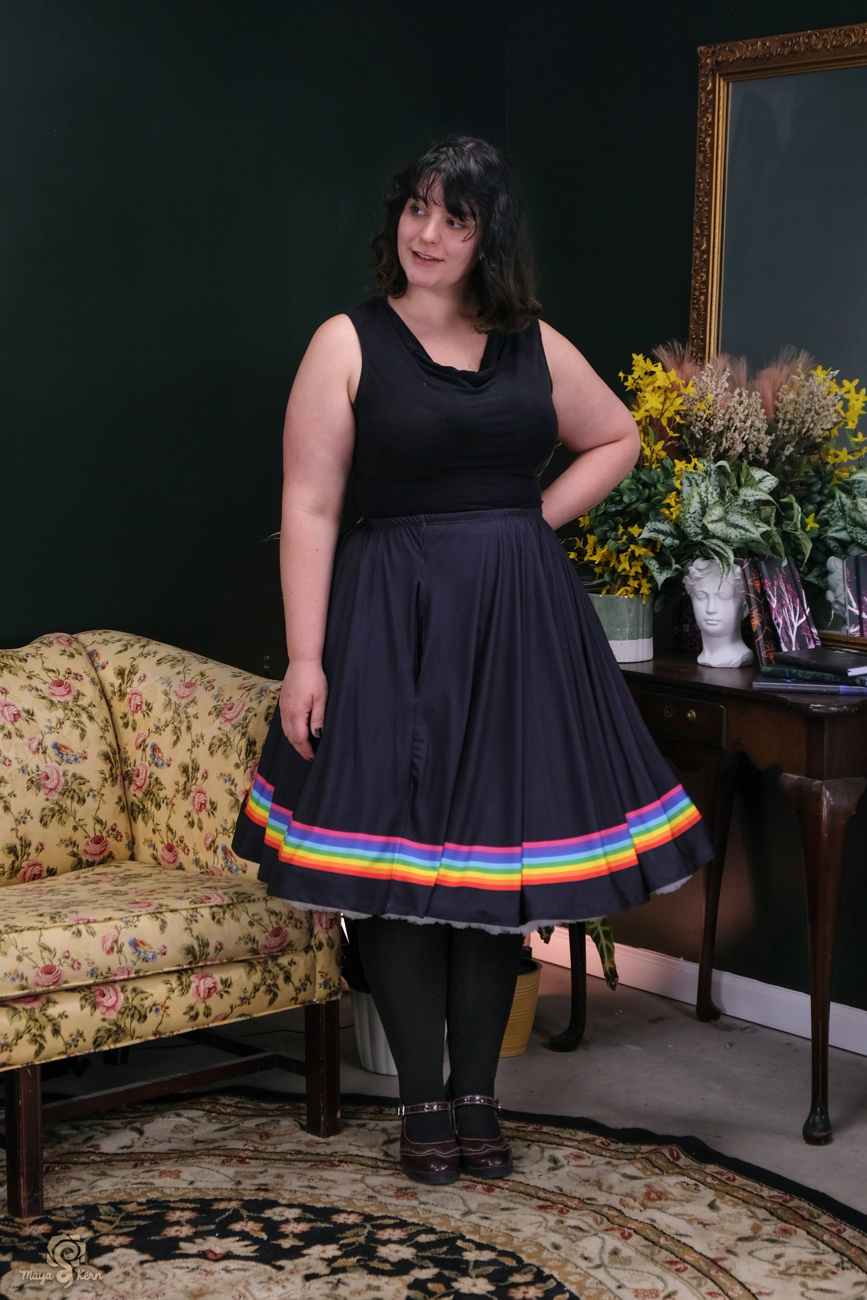 Rainbow Midi Skirt